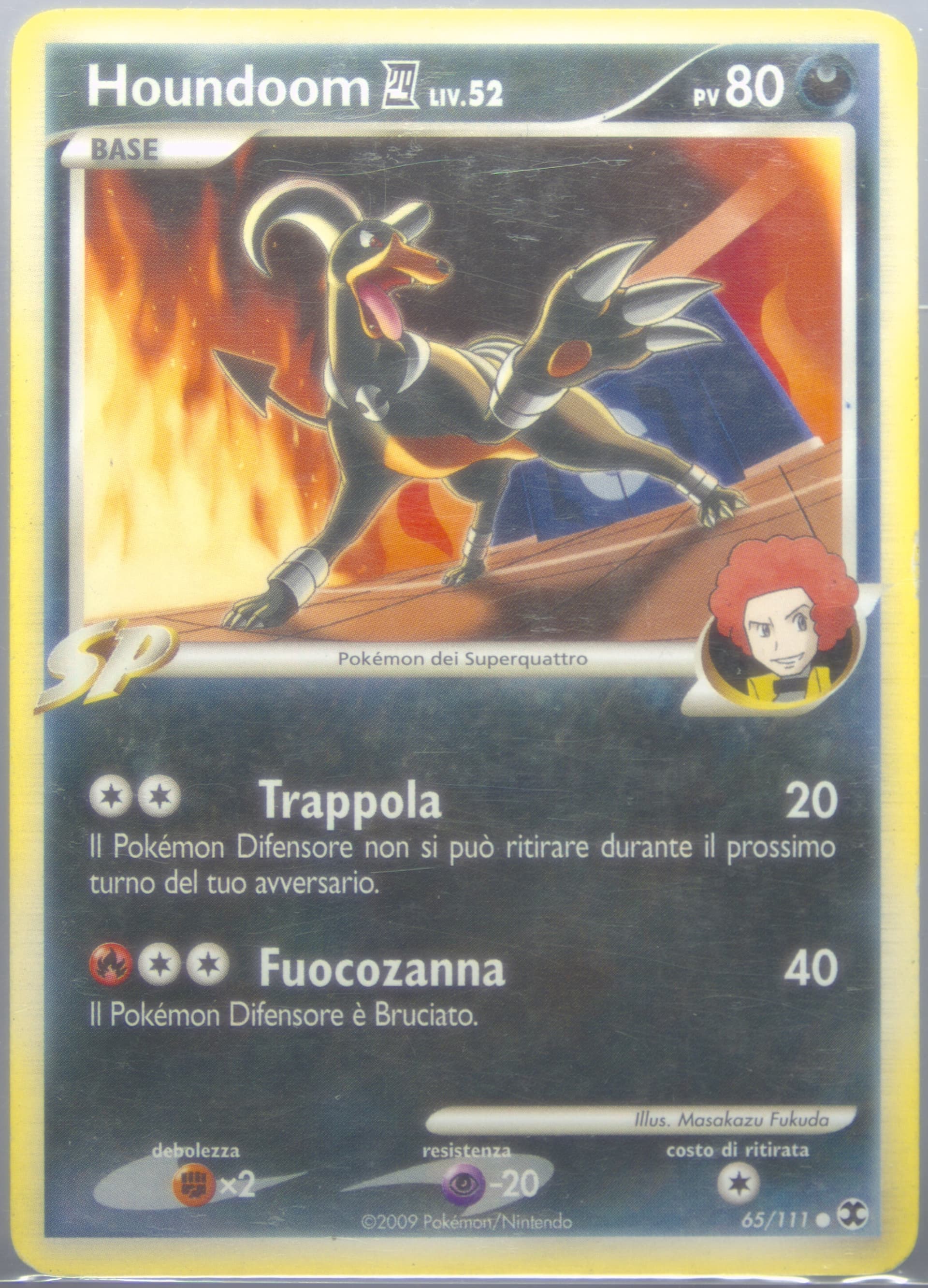 Houndoom 4 Italian (65) 2009 Pokemon Platinum Rising Rivals