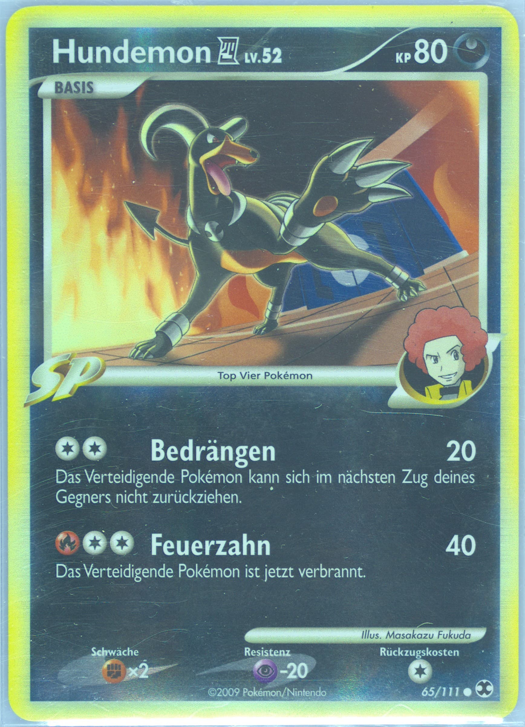 Hundemon 4-Reverse Foil German (65) 2009 Pokemon Platinum Rising Rivals