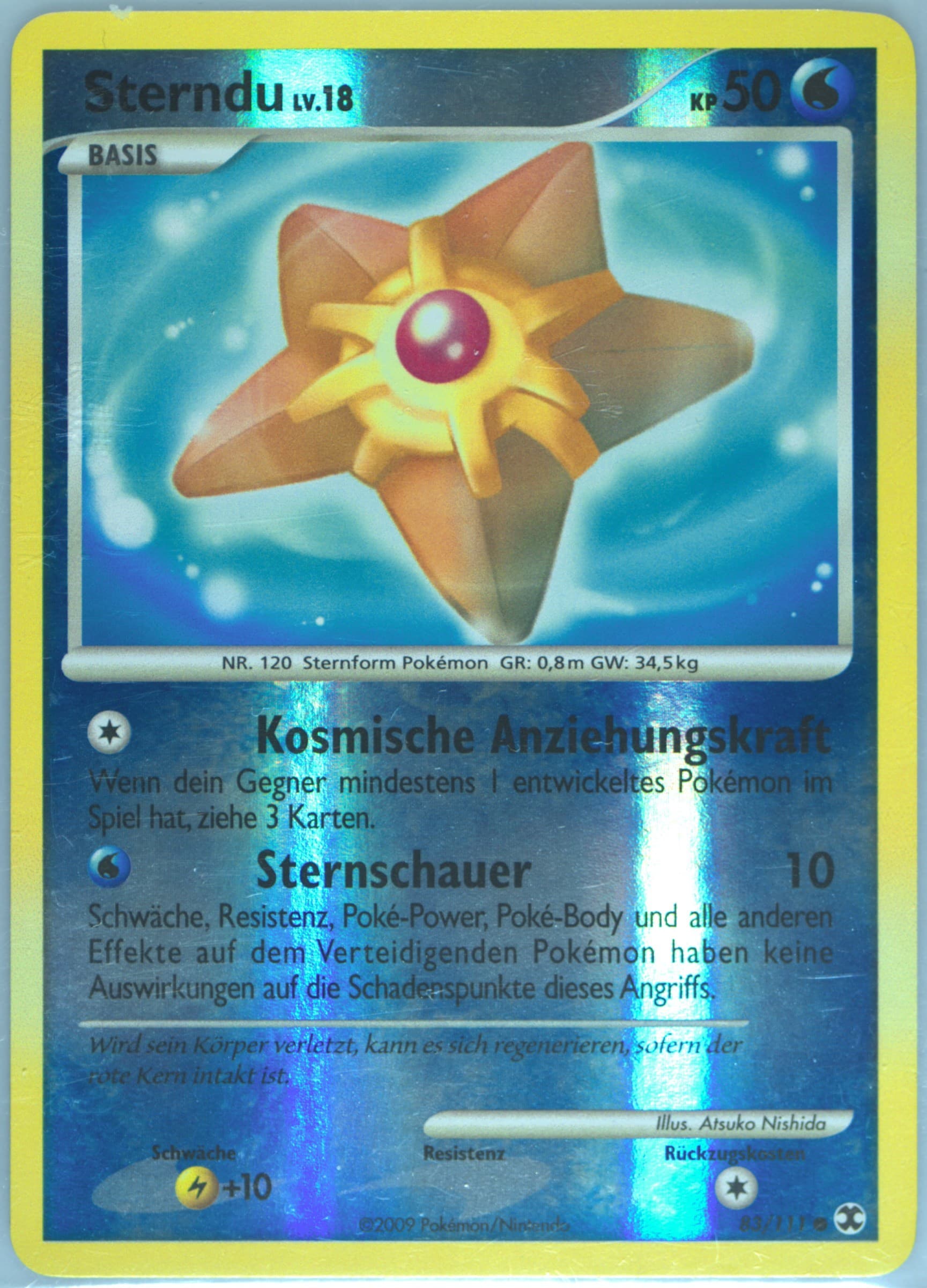 Sterndu-Reverse Foil German (83) 2009 Pokemon Platinum Rising Rivals
