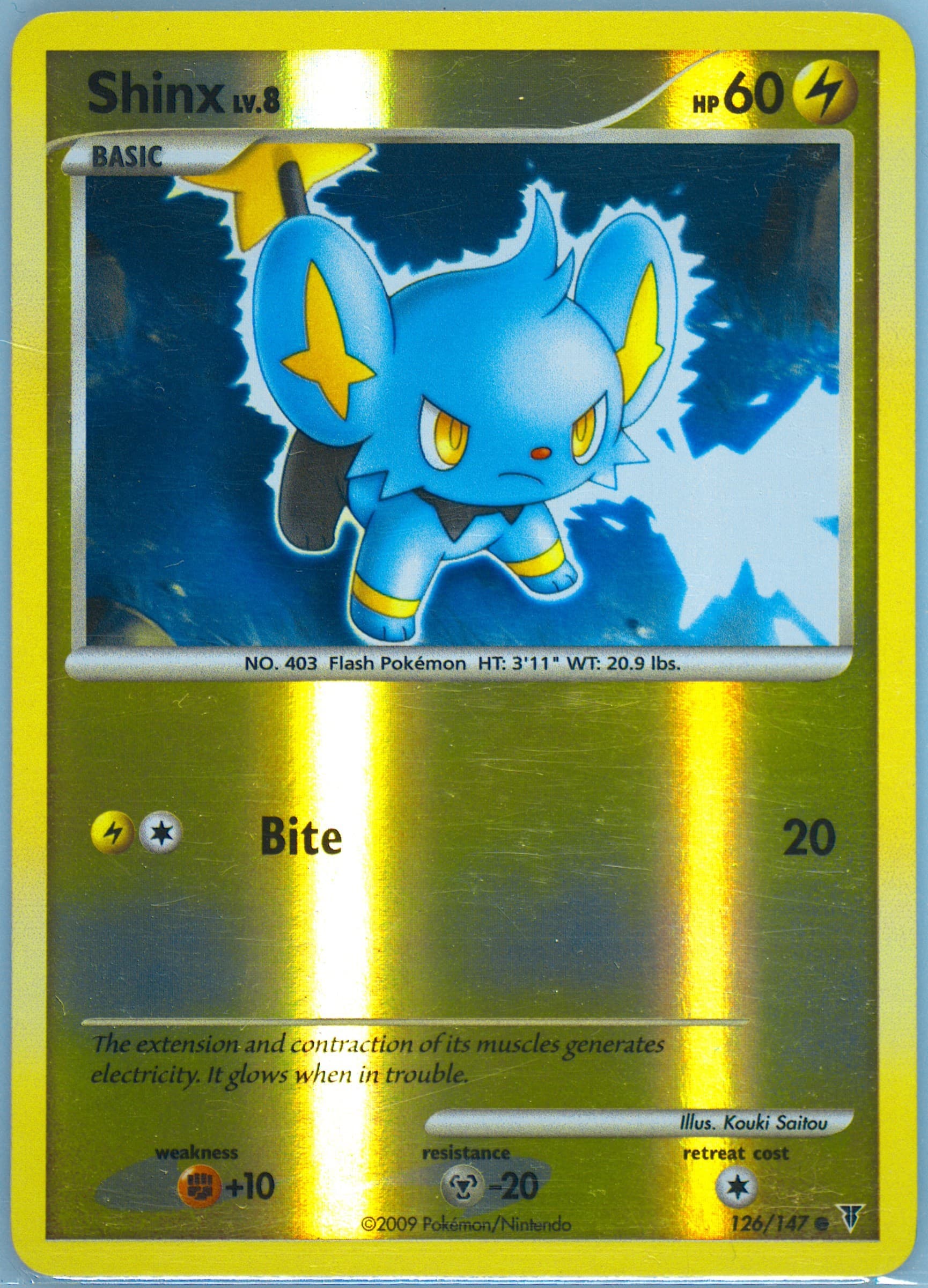 Shinx-Reverse Foil (126) 2009 Pokemon Platinum Supreme Victors