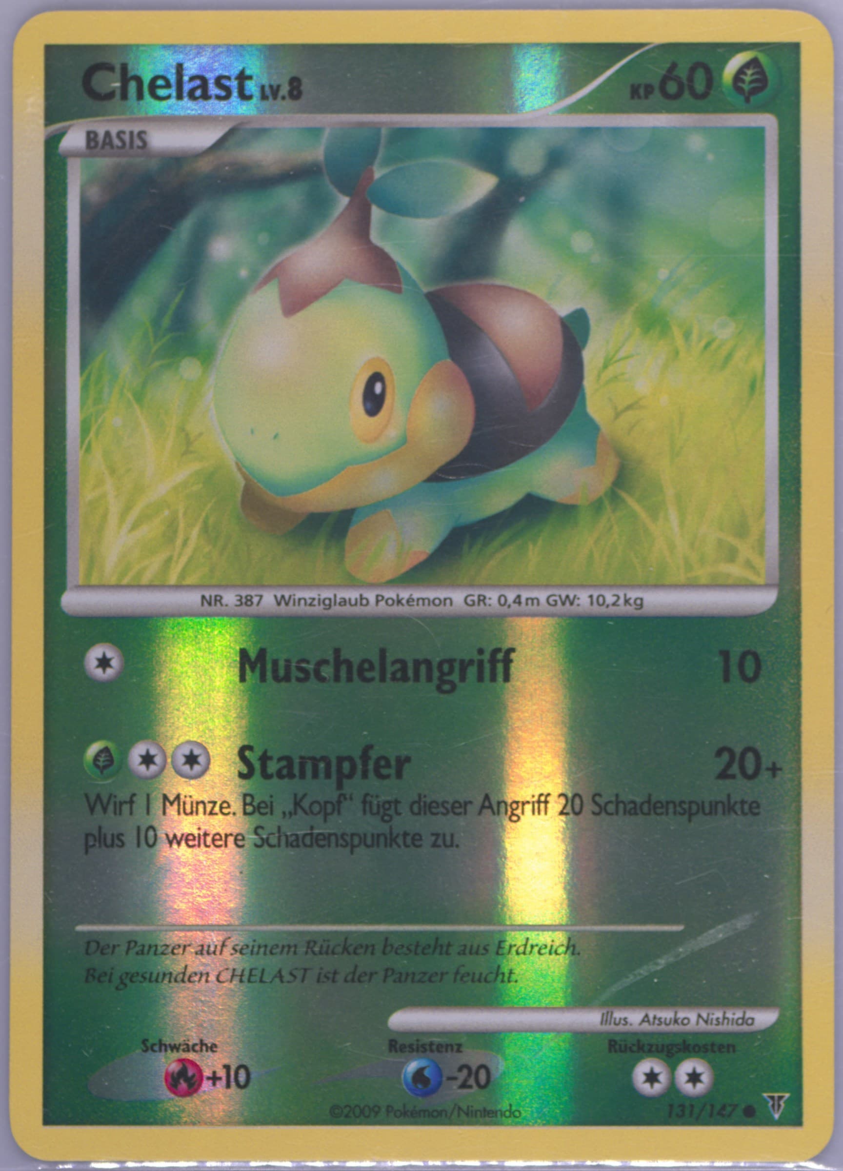 Chelast-Reverse Foil German (131) 2009 Pokemon Platinum Supreme Victors