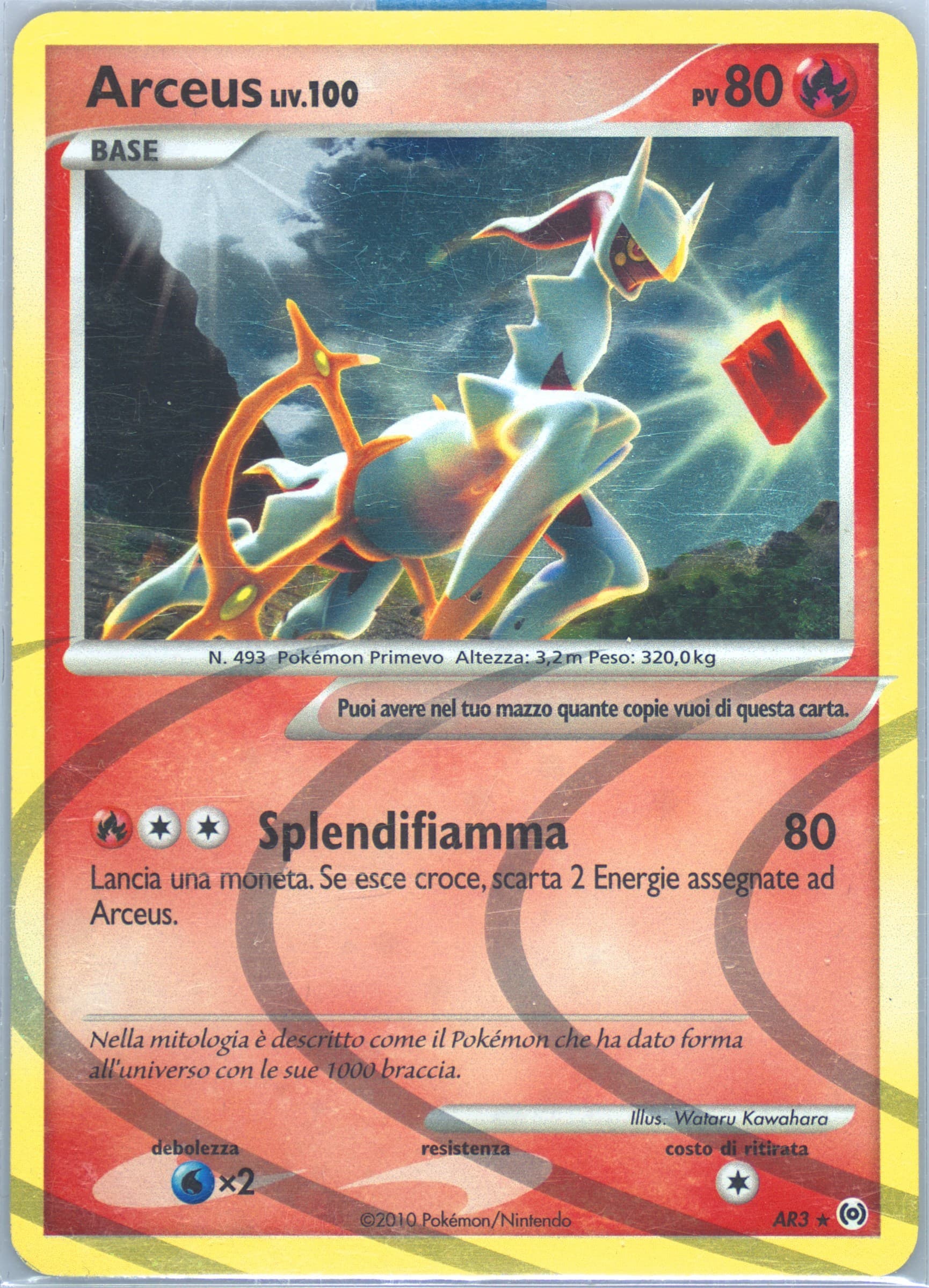 Arceus-Holo Italian (AR3) 2009 Pokemon Platinum Arceus