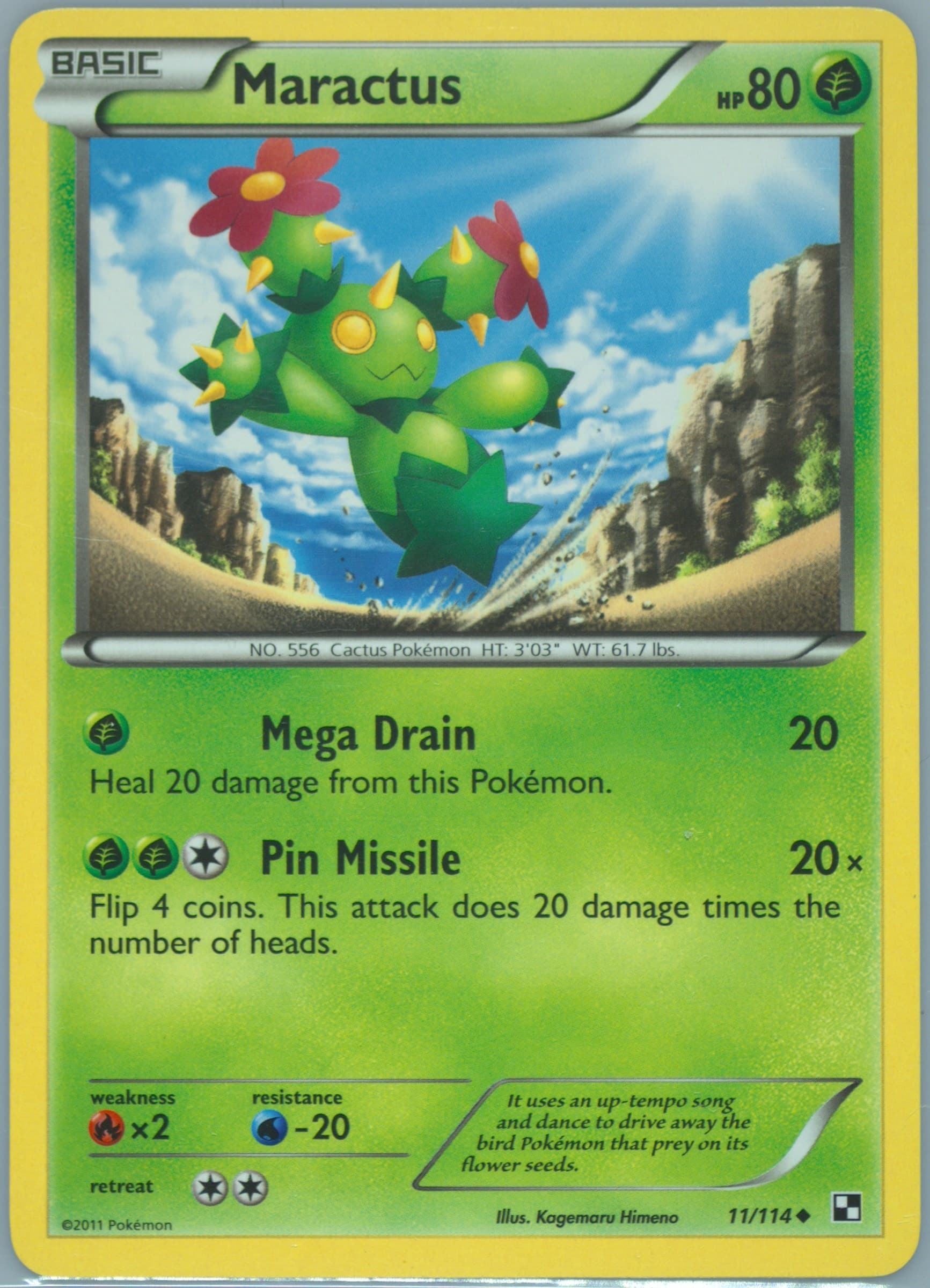 Maractus (11) 2011 Pokemon Black & White