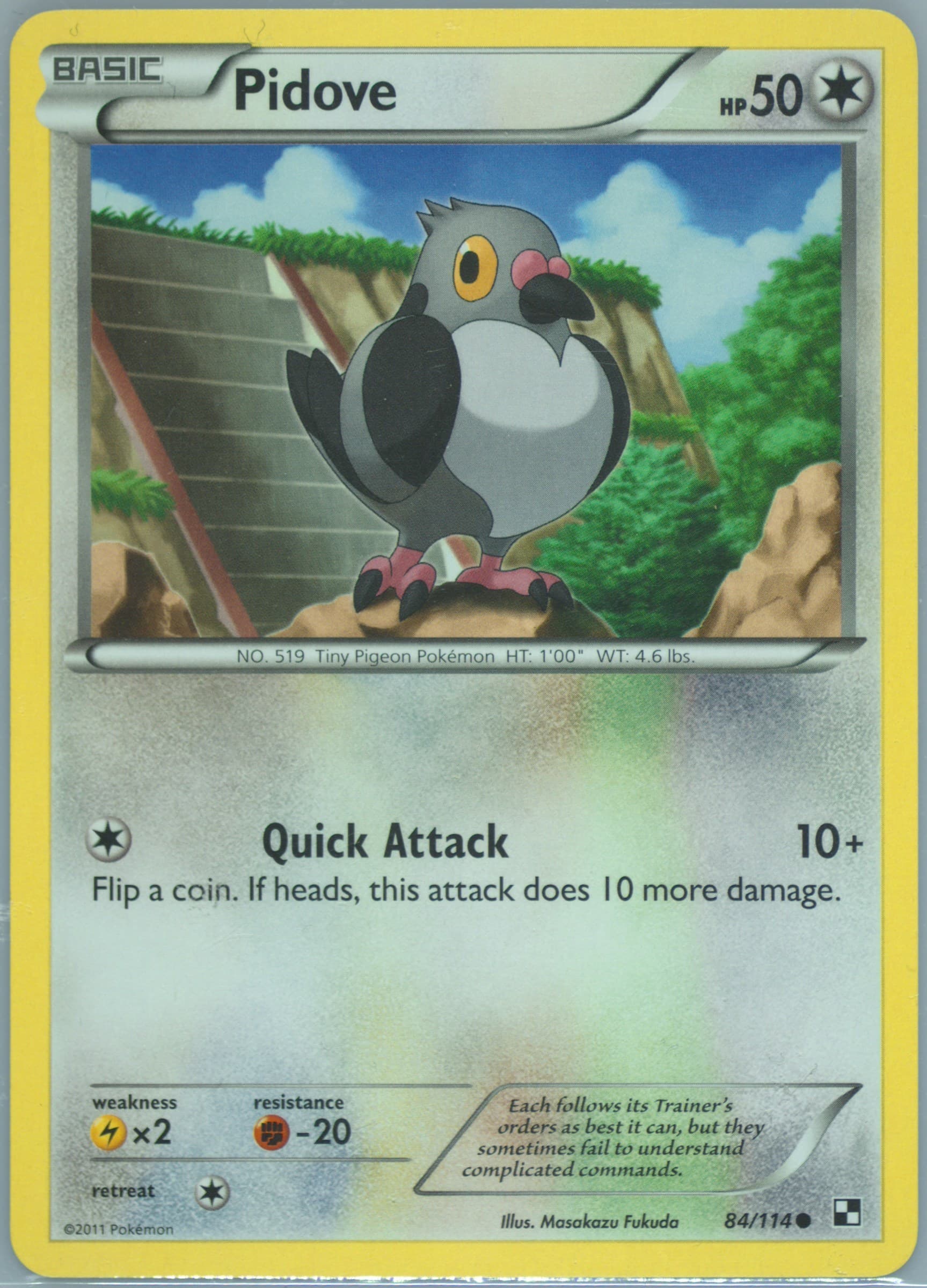 Pidove (84) 2011 Pokemon Black & White