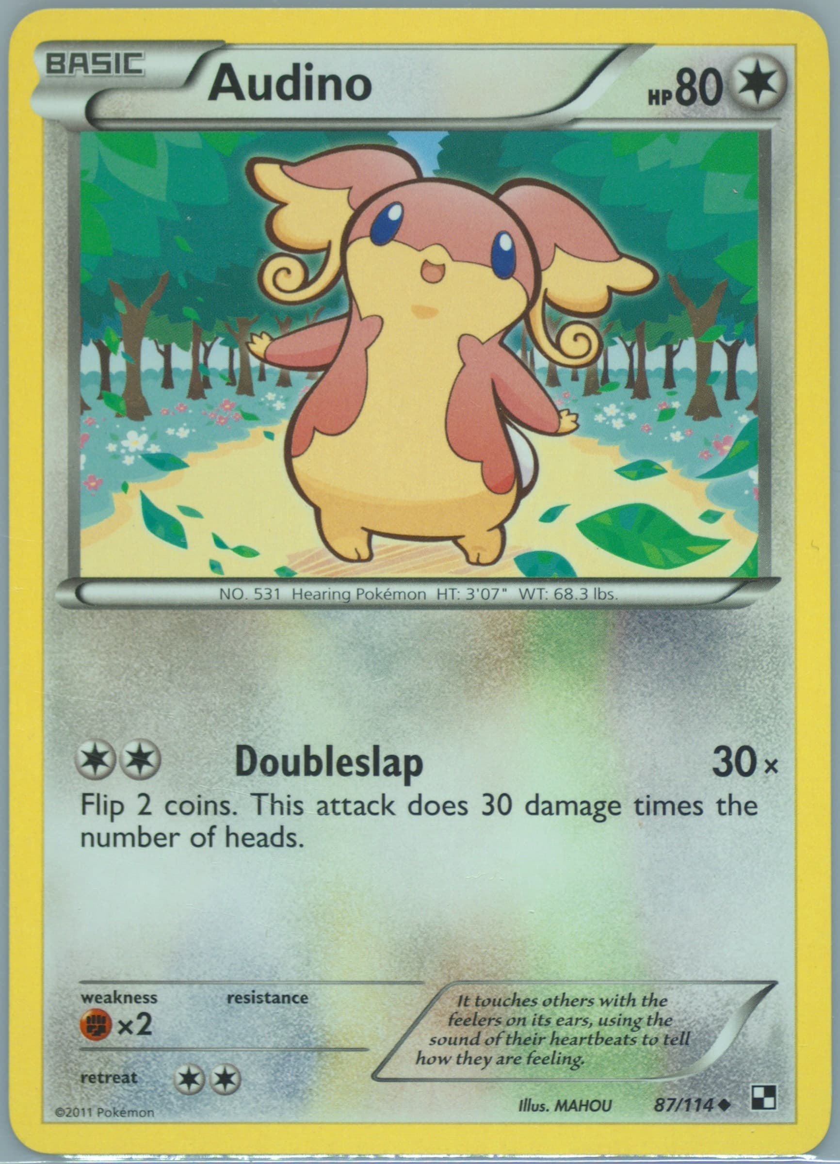 Audino (87) 2011 Pokemon Black & White