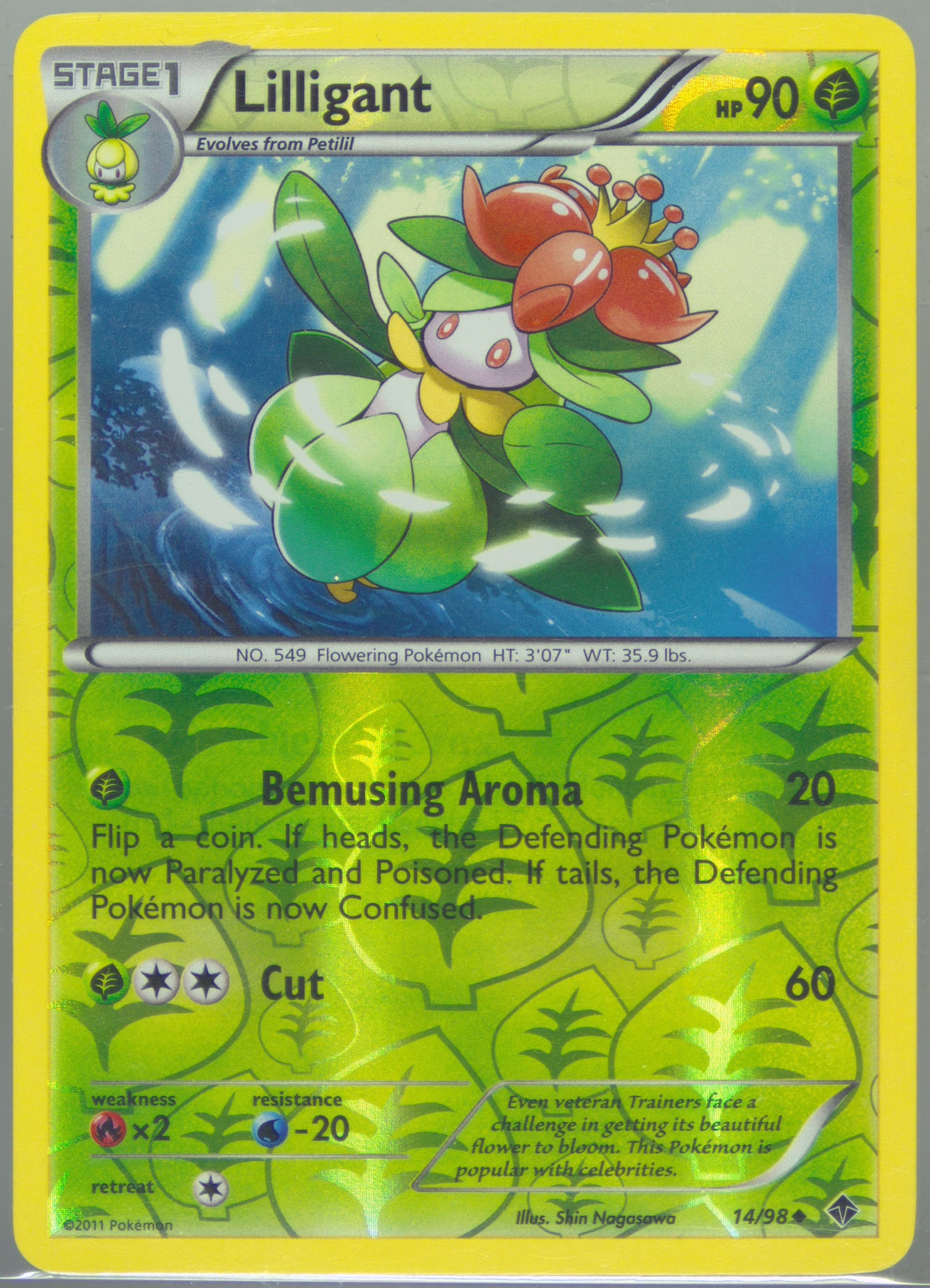 Lilligant-Reverse Foil (14) 2011 Pokemon Black & White Emerging Powers