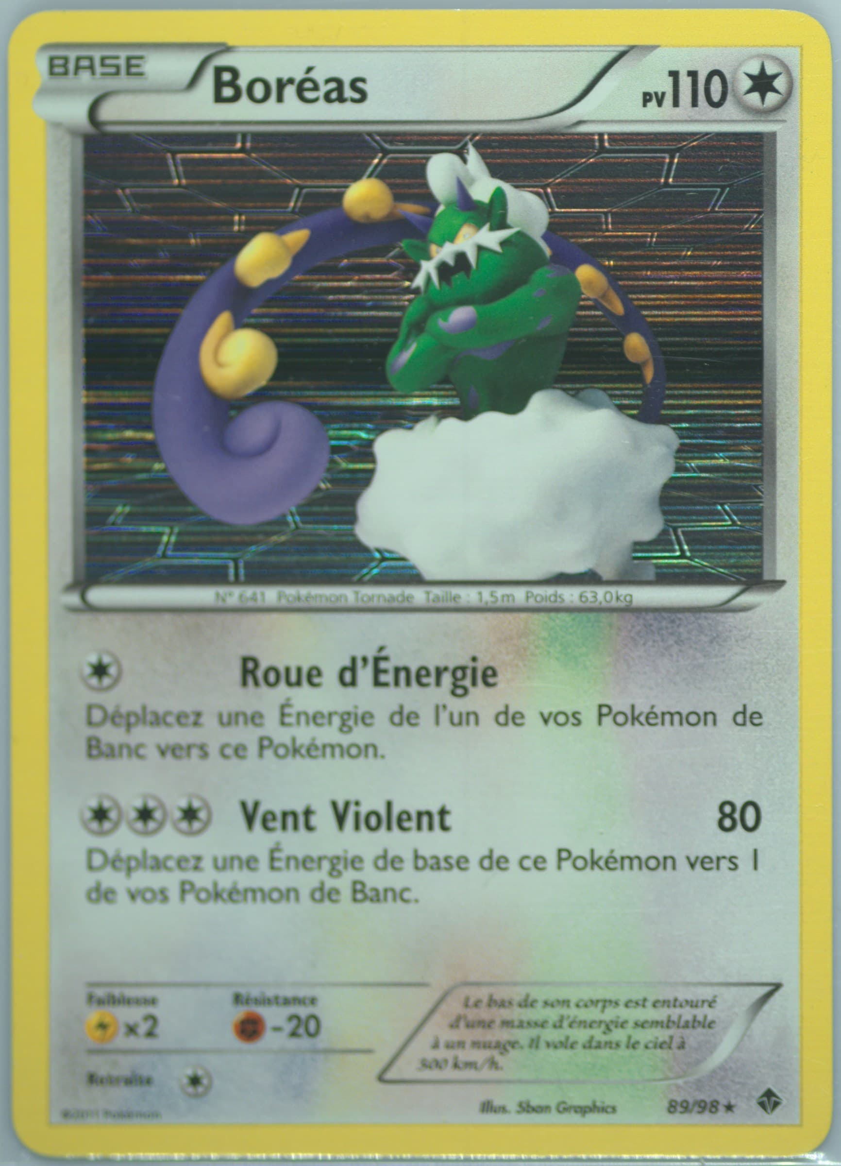 Boreas-Holo French (89) 2011 Pokemon Black & White Emerging Powers