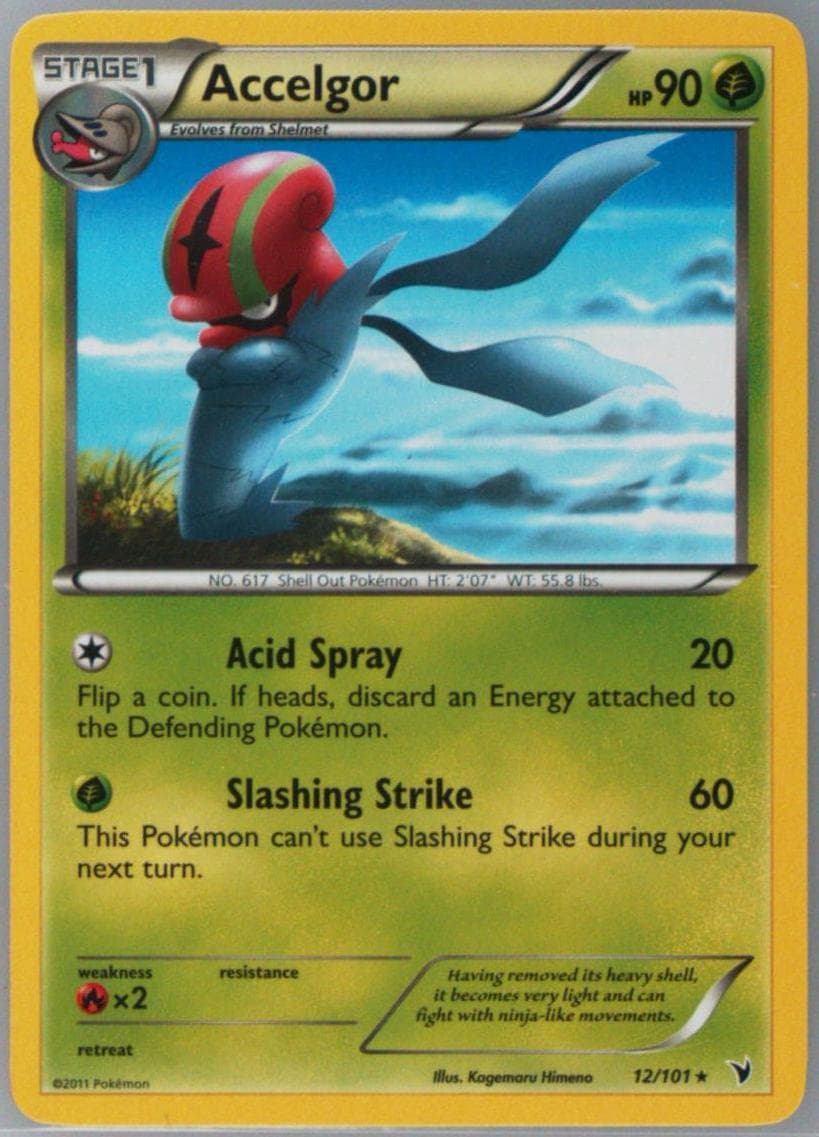 Accelgor (12) 2011 Pokemon Black & White Noble Victories