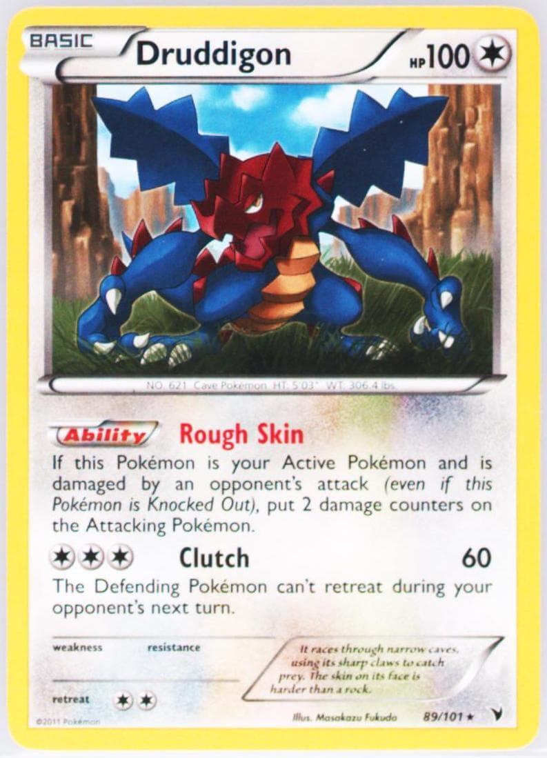 Druddigon (89) 2011 Pokemon Black & White Noble Victories