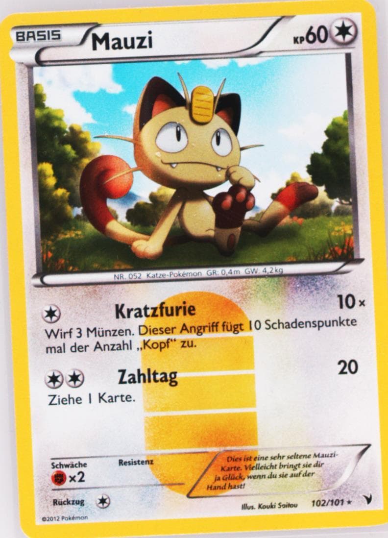 Mauzi-Holo (102) 2012 Pokemon German Black & White Noble Victories