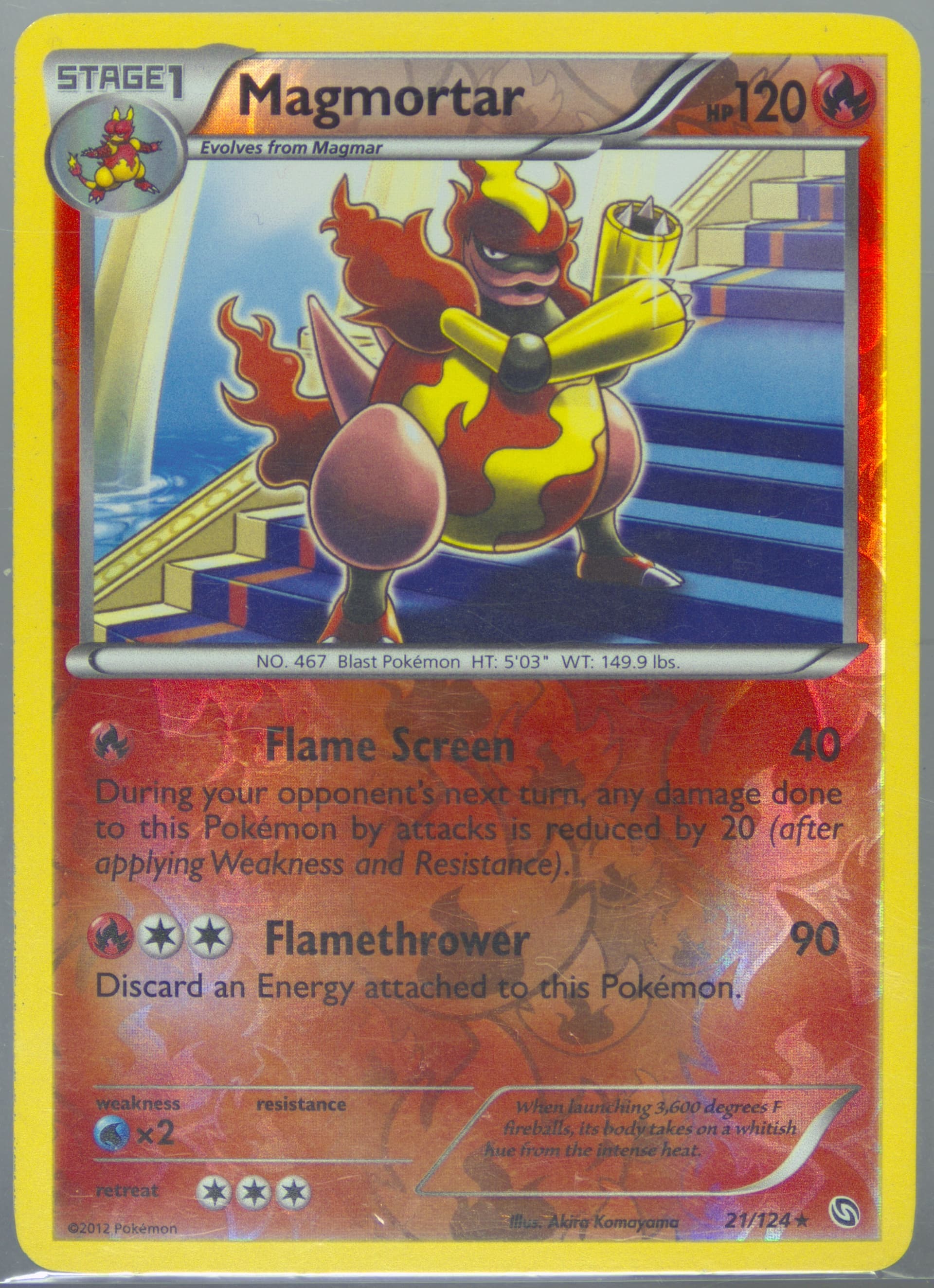 Magmortar-Reverse Foil (21) 2012 Pokemon Black & White Dragons Exalted