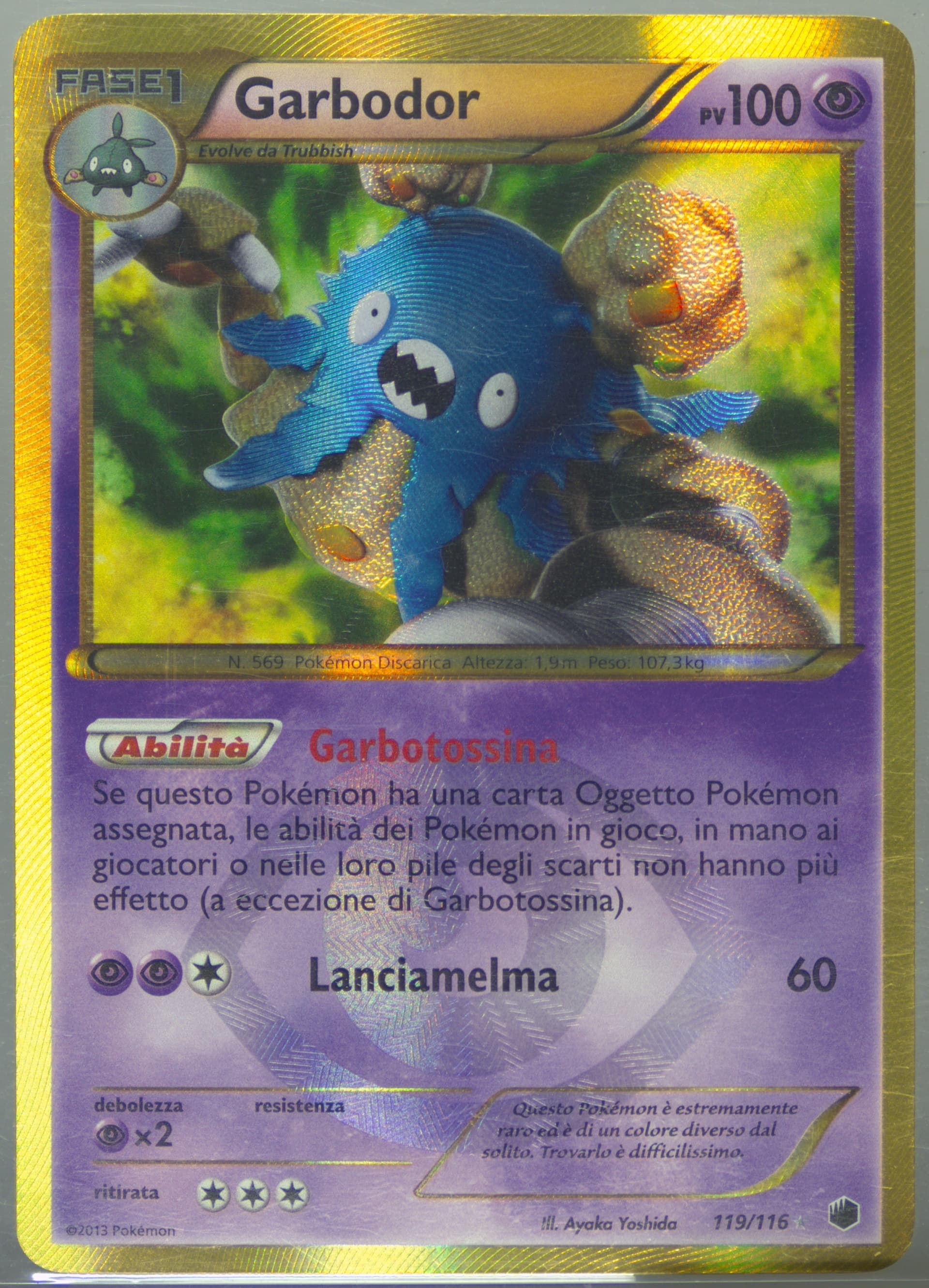 Garbodor Italian (119) 2013 Pokemon Black & White Plasma Freeze