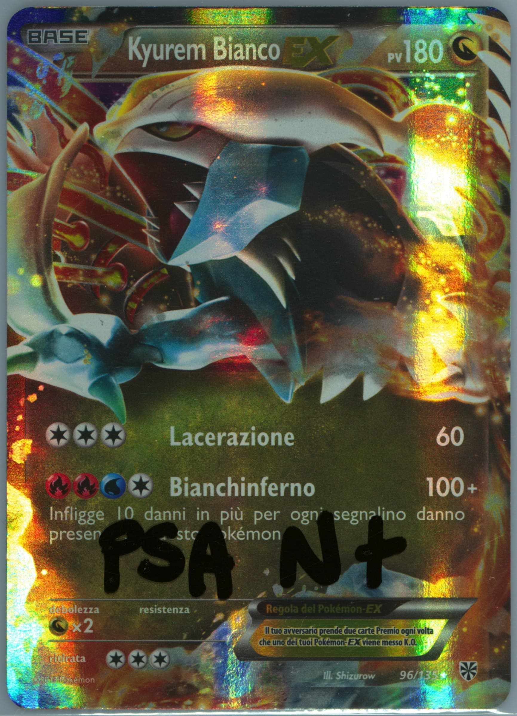 Kyurem Bianco EX Italian (96) 2013 Pokemon Black & White Plasma Storm