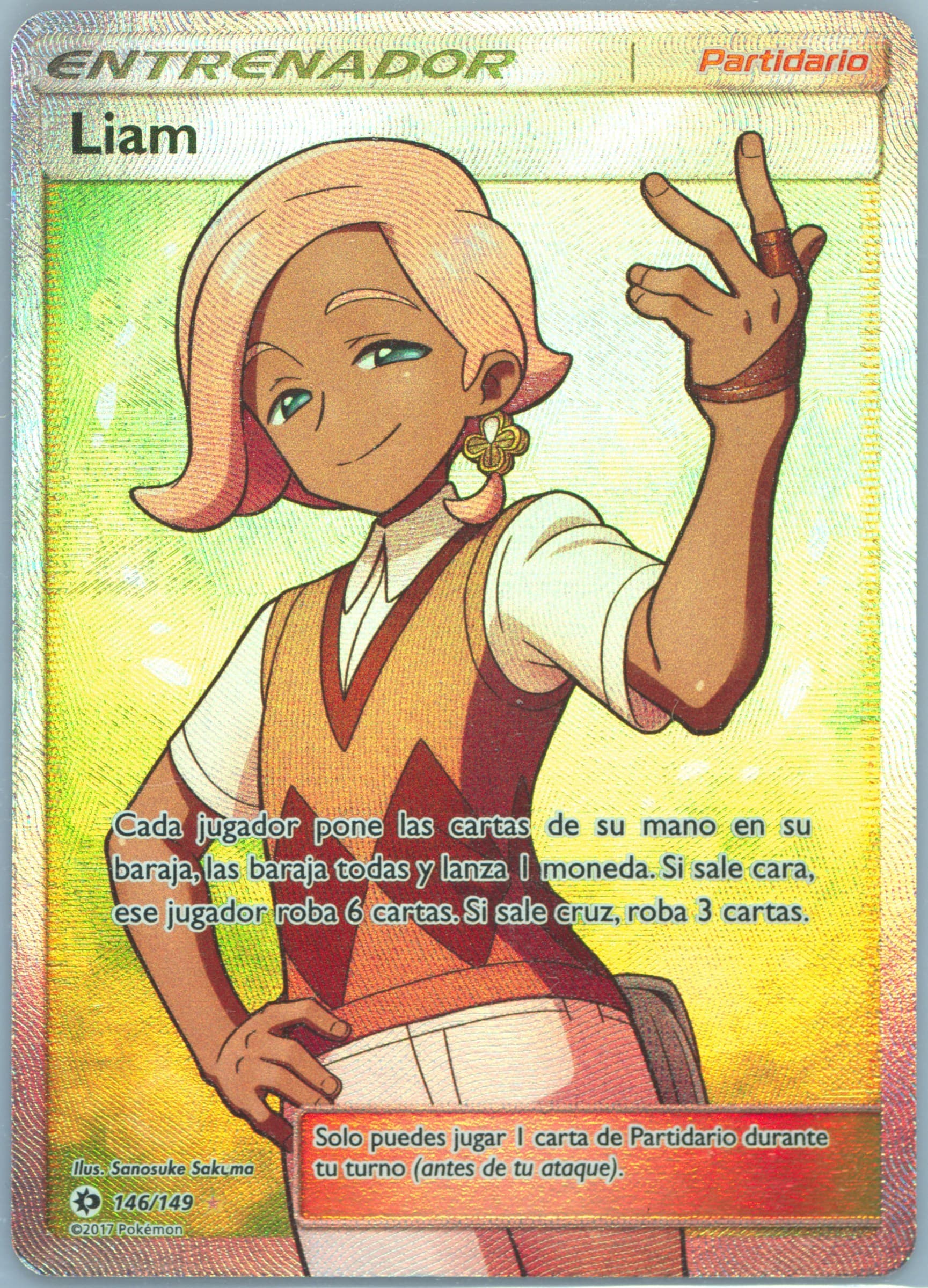 Full Art/Liam Spanish (146) 2017 Pokemon Sun & Moon