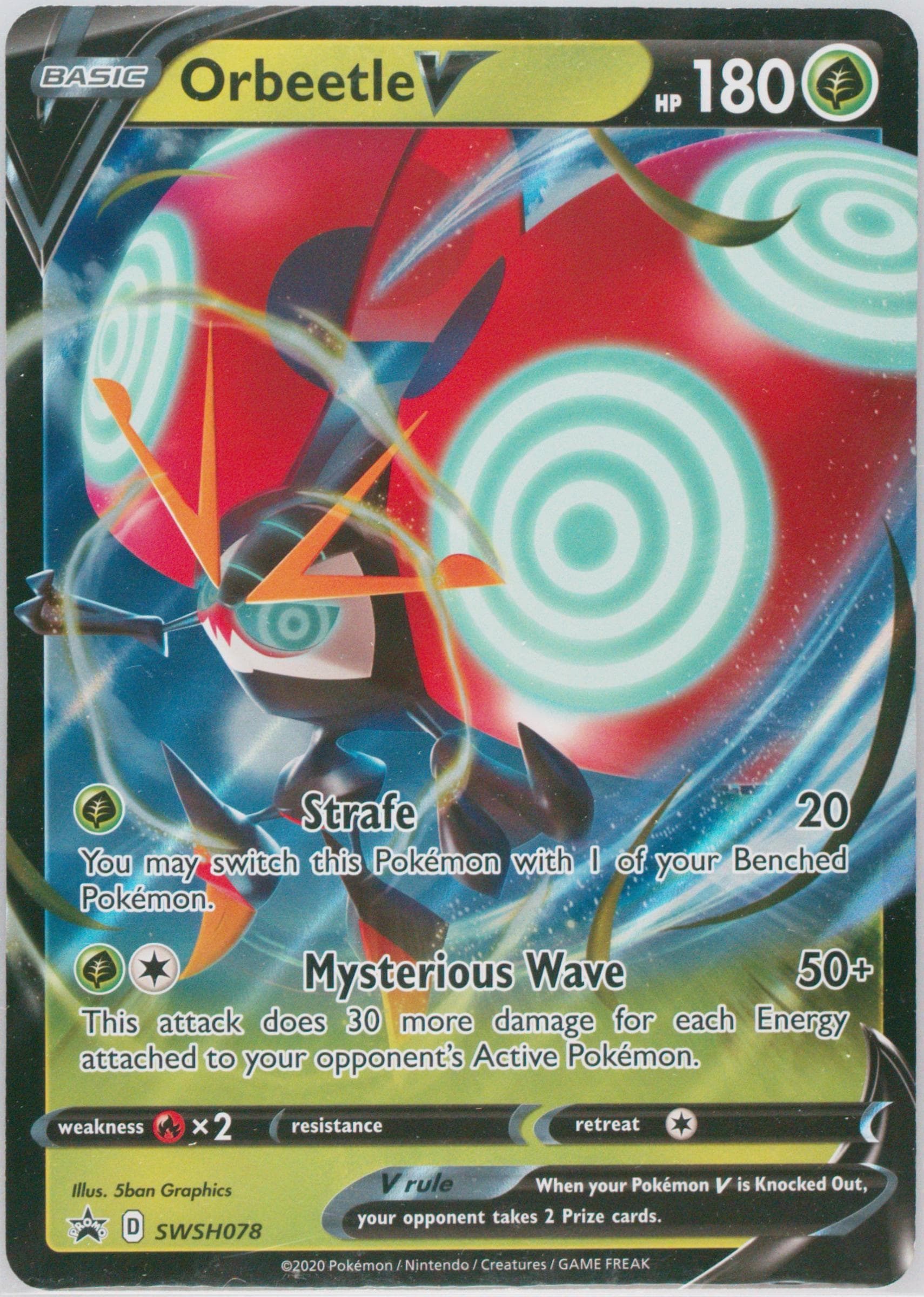Orbeetle V Orbeetle V Box-Jumbo (078) 2020 Pokemon Swsh Black Star Promo