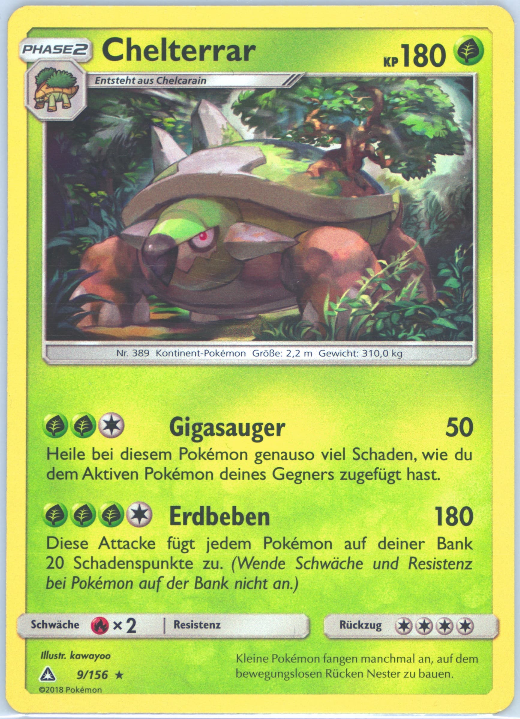 Chelterrar-Holo German (9) 2018 Pokemon Sun & Moon Ultra Prism