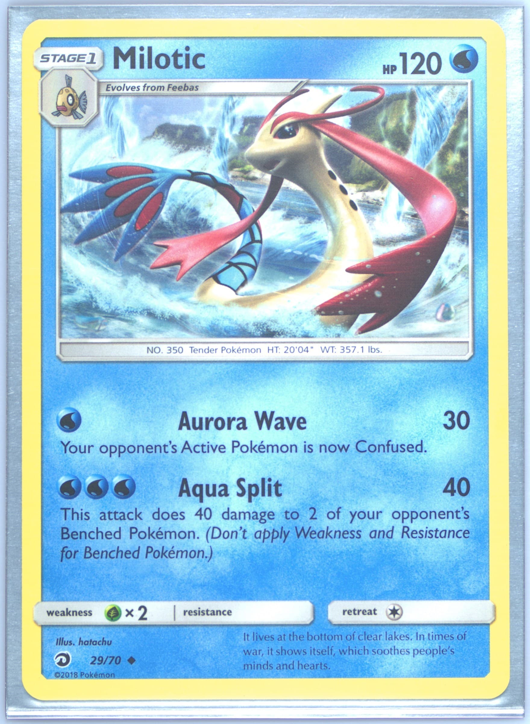 Milotic (29) 2018 Pokemon Sun & Moon Dragon Majesty