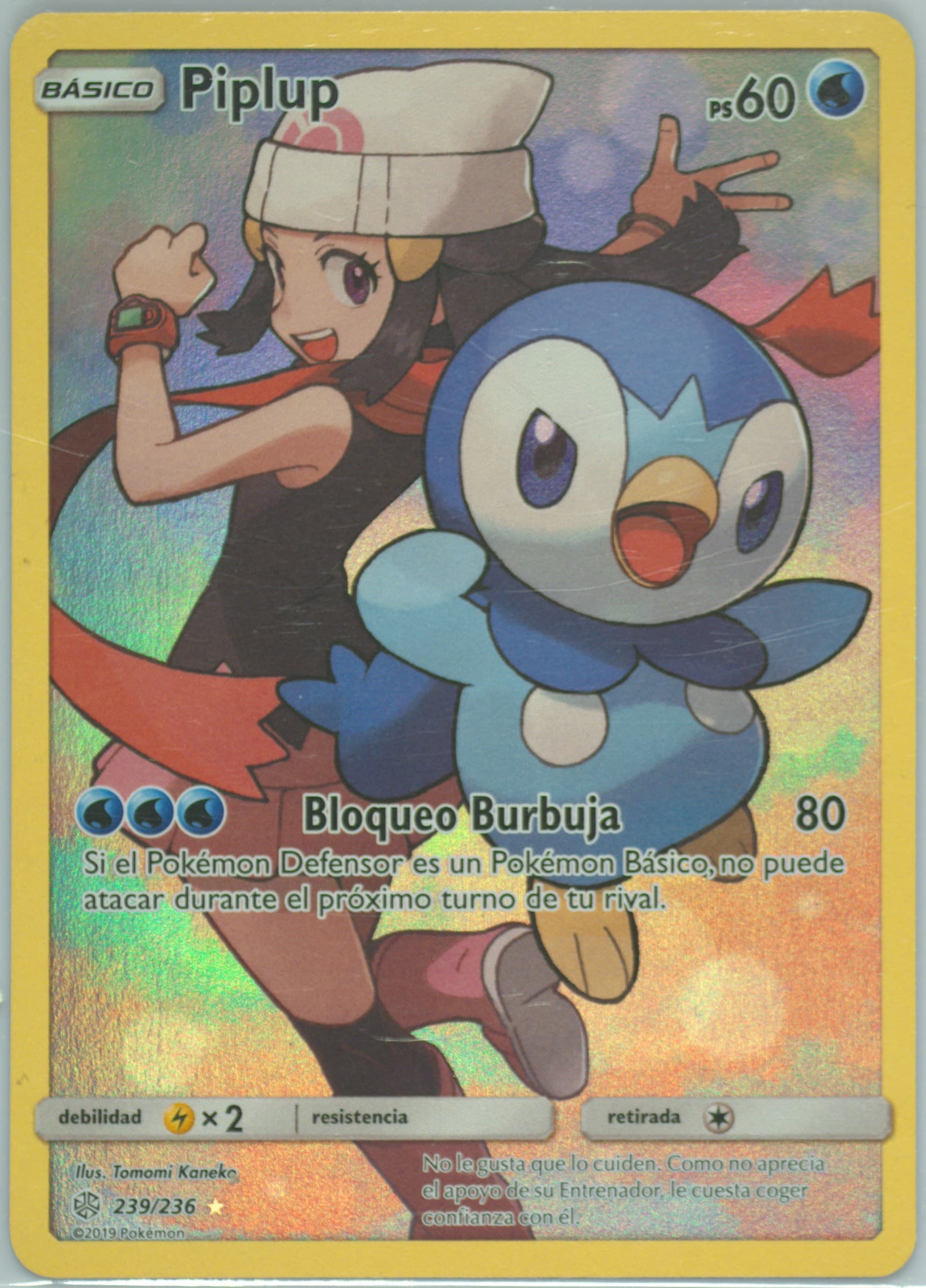 Full Art/Piplup Spanish-Secret (239) 2019 Pokemon Sun & Moon Cosmic Eclipse