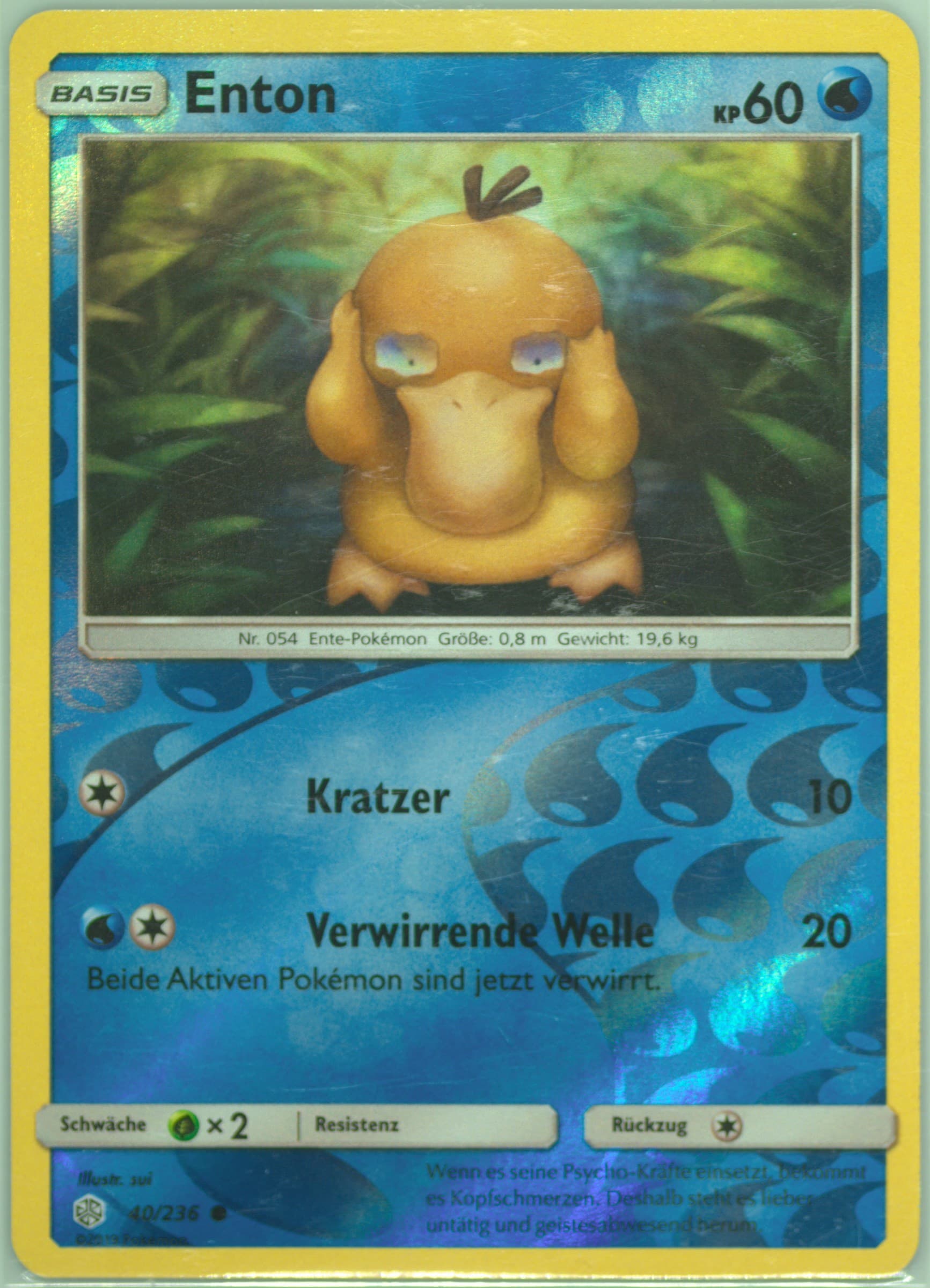 Enton-Reverse Foil German (40) 2019 Pokemon Sun & Moon Cosmic Eclipse