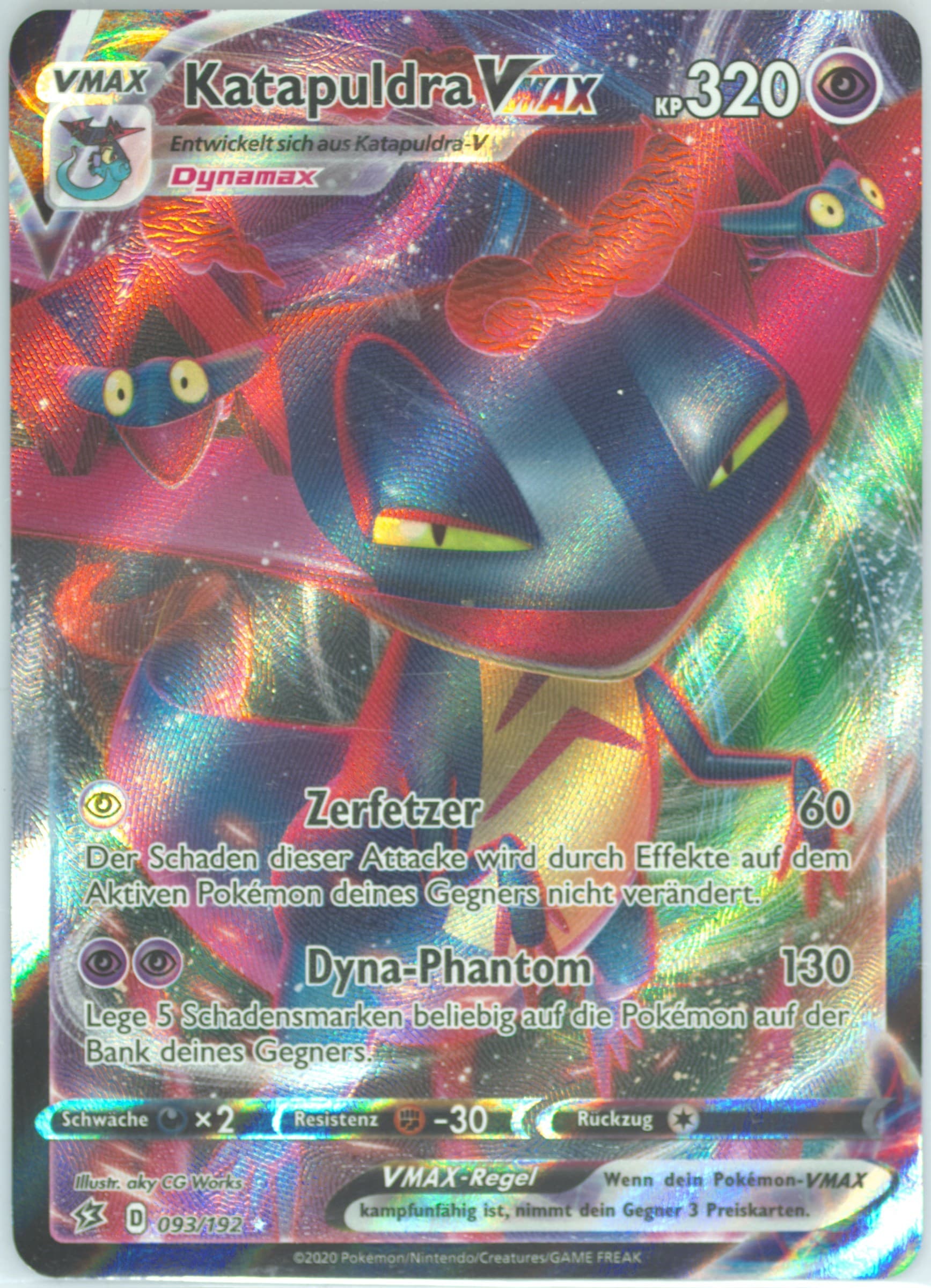 Full Art/Katapuldra Vmax German (093) 2020 Pokemon Sword & Shield Rebel Clash
