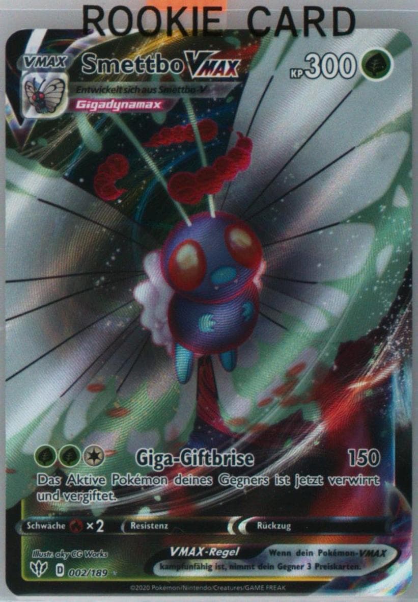 Full Art/Smettbo Vmax German (002) 2020 Pokemon Sword & Shield Darkness Ablaze
