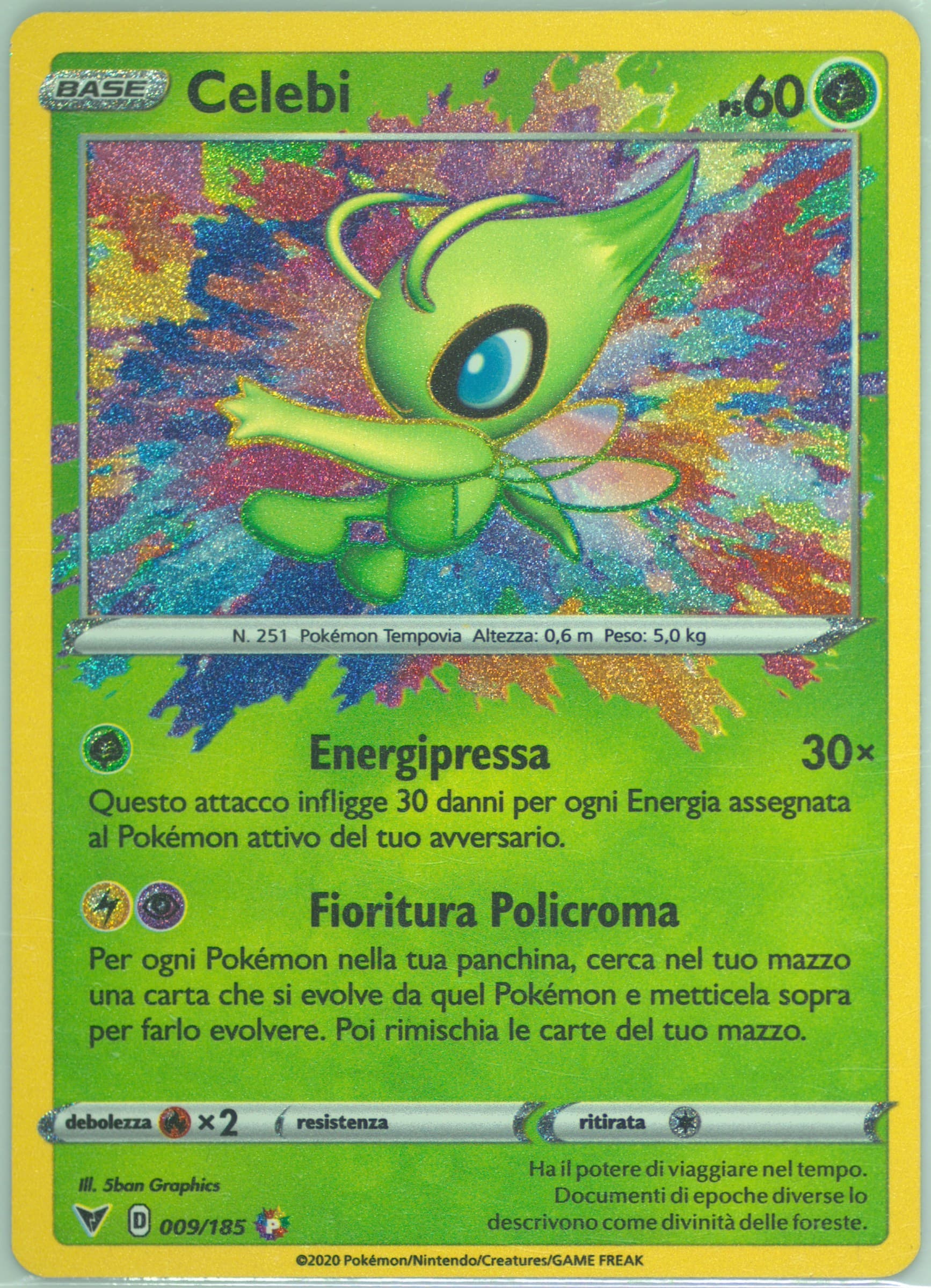 Celebi Italian (009) 2020 Pokemon Sword & Shield Vivid Voltage