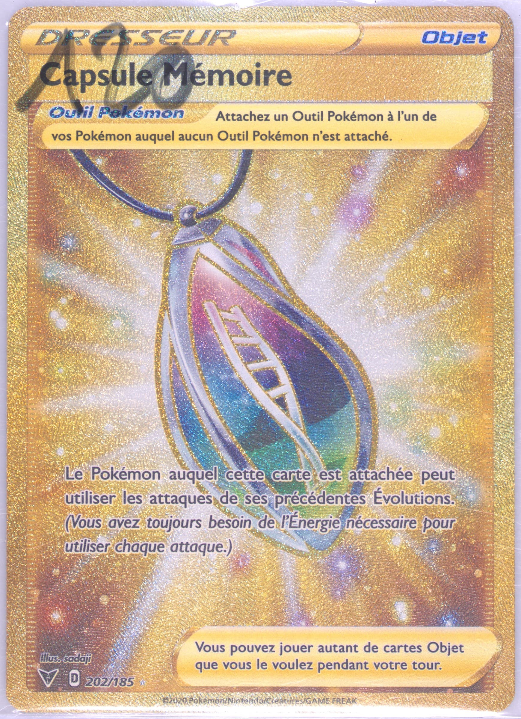 Full Art/Capsule Memoire French-Secret (202) 2020 Pokemon Sword & Shield Vivid Voltage