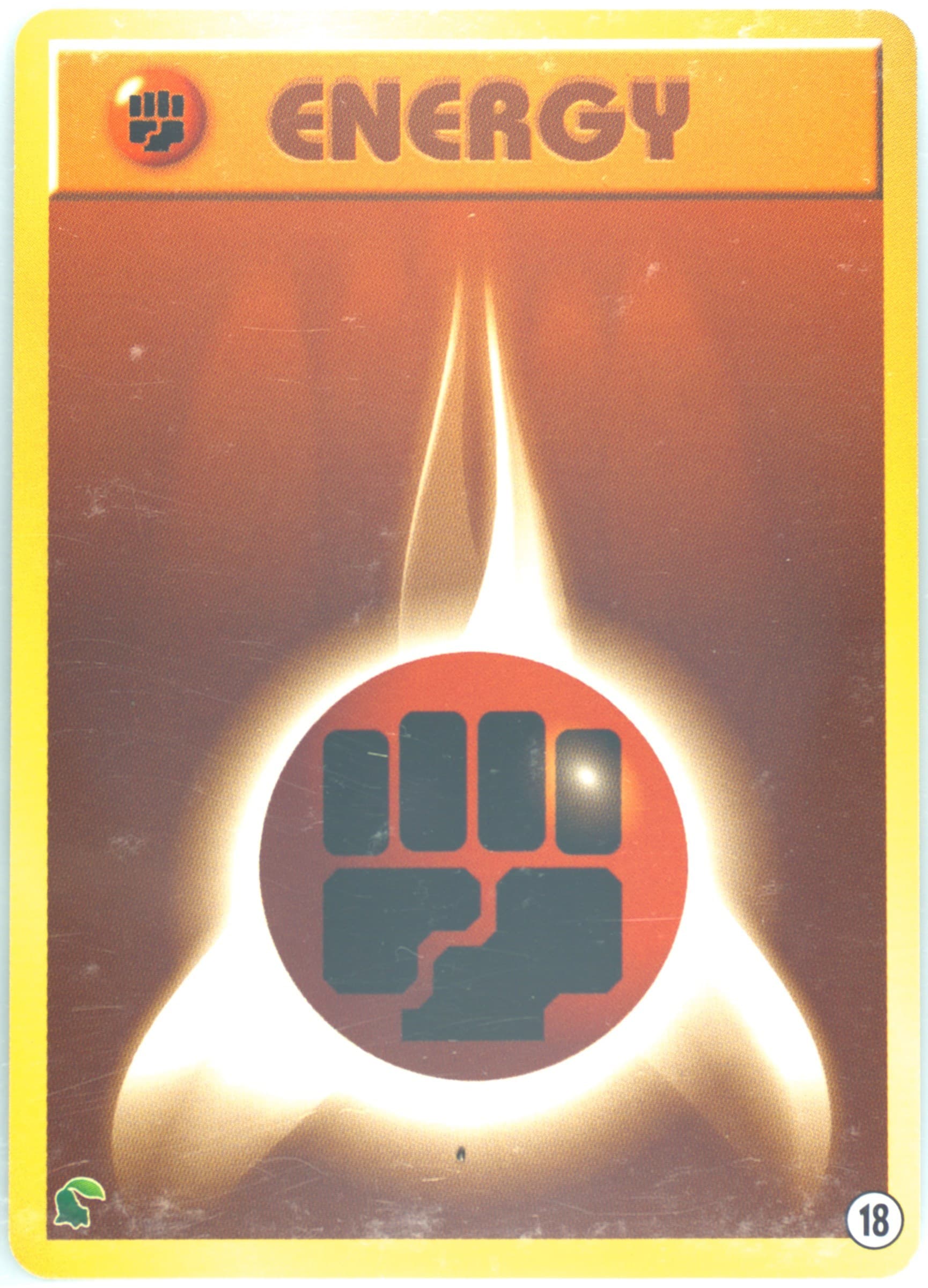 Fighting Energy (18) 2001 Pokemon Japanese Chikorita Half Deck