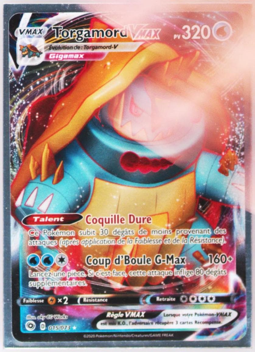 Full Art/Torgamord Vmax French (015) 2020 Pokemon Sword & Shield Champion's Path