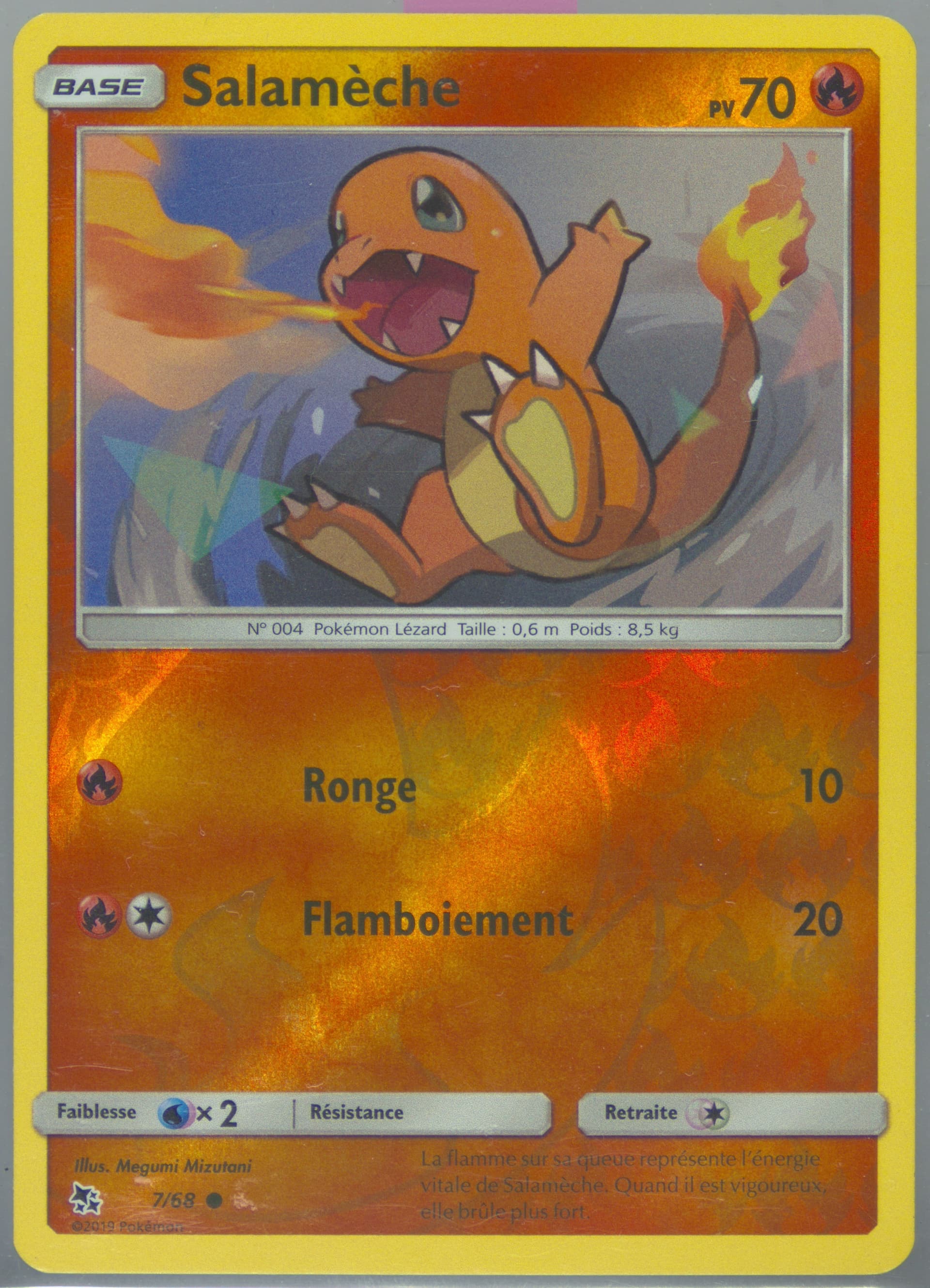 Salameche-Reverse Foil French (7) 2019 Pokemon Sun & Moon Hidden Fates