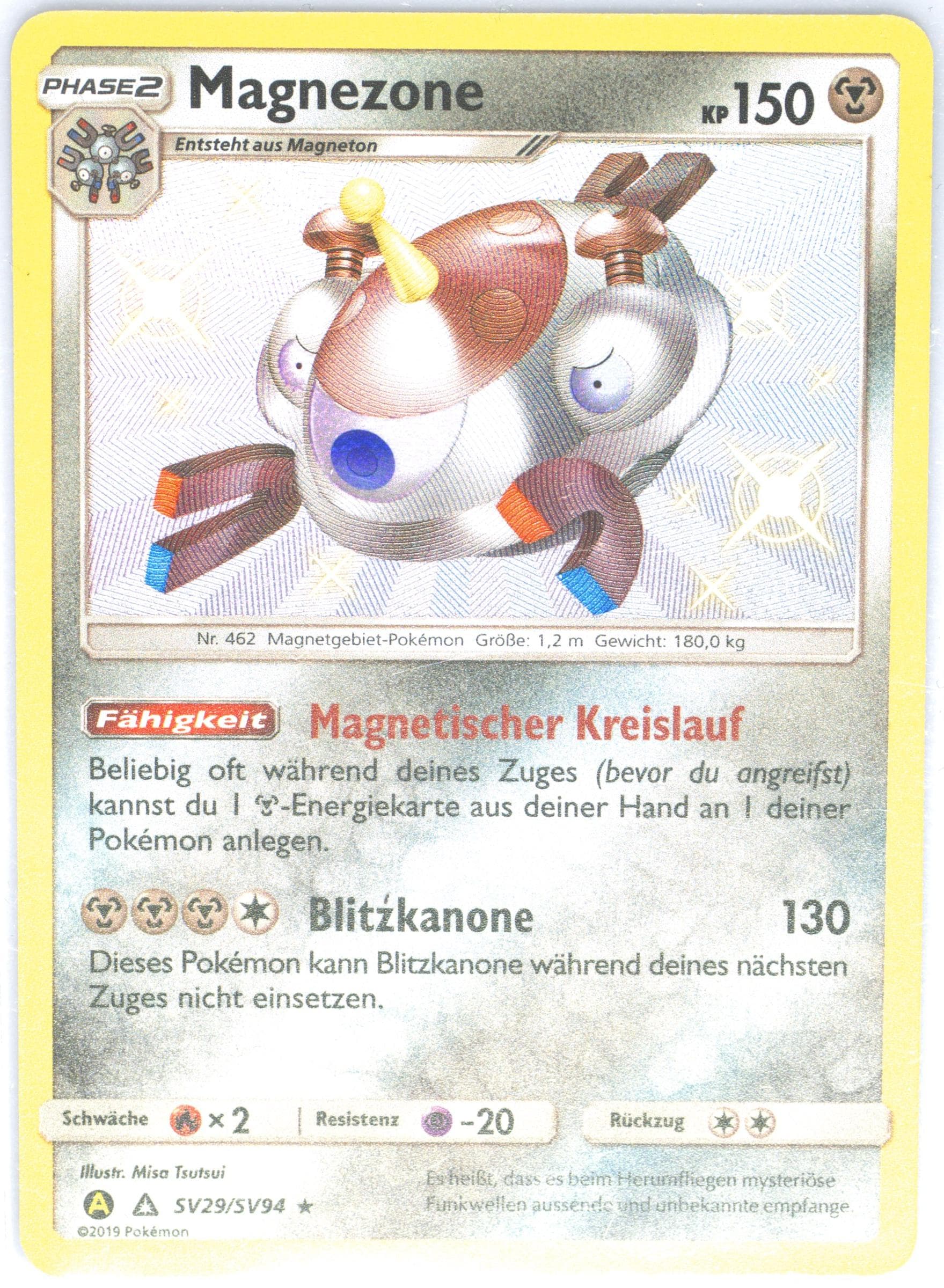 Magnezone-Holo German (SV29) 2019 Pokemon Sun & Moon Hidden Fates