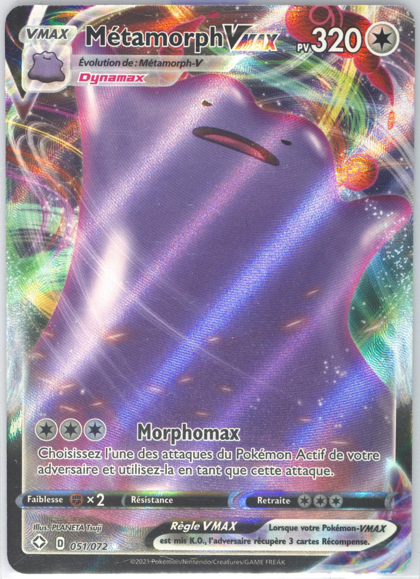 Full Art/Metamorph Vmax French (051) 2021 Pokemon Sword & Shield Shining Fates