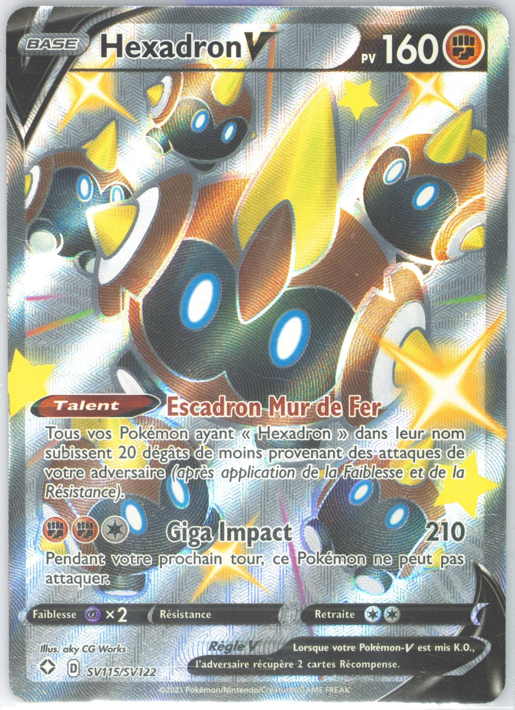 Full Art/Hexadron V French (SV115) 2021 Pokemon Sword & Shield Shining Fates