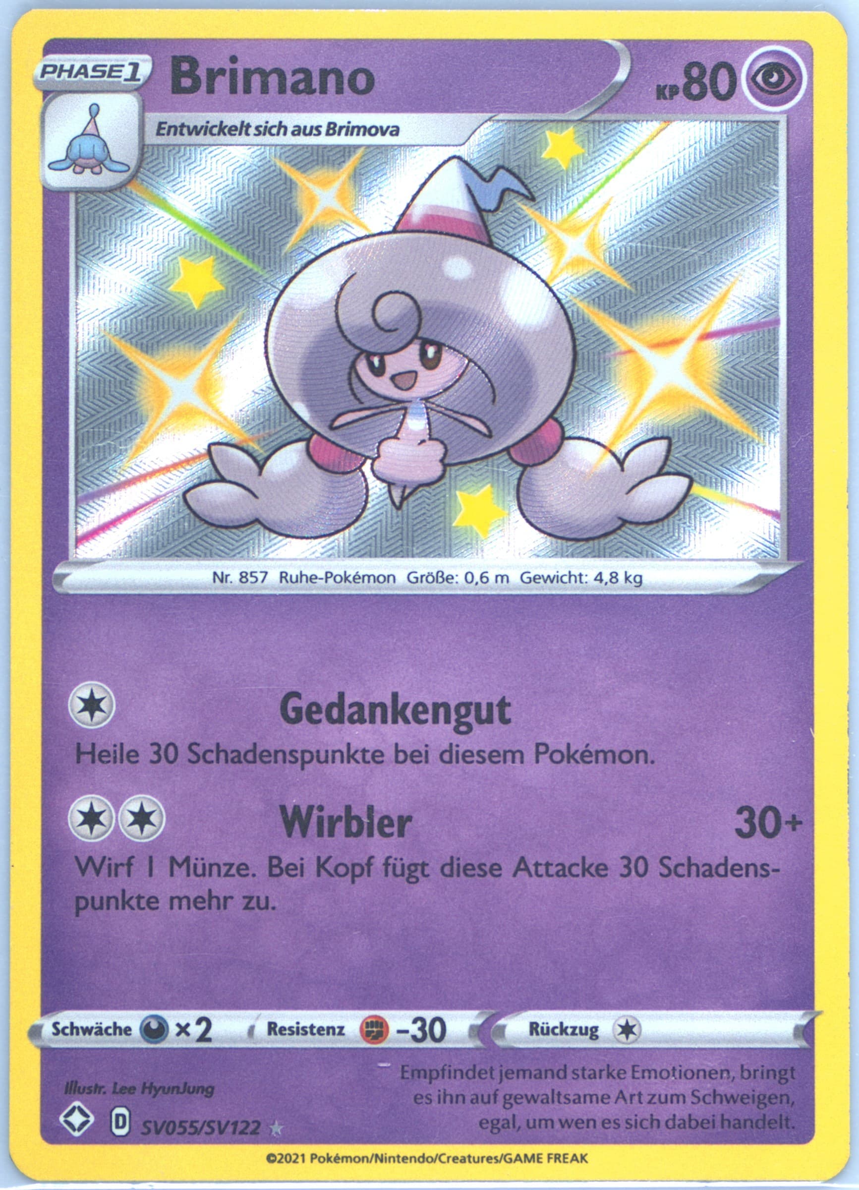 Brimano-Holo German (SV055) 2021 Pokemon Sword & Shield Shining Fates