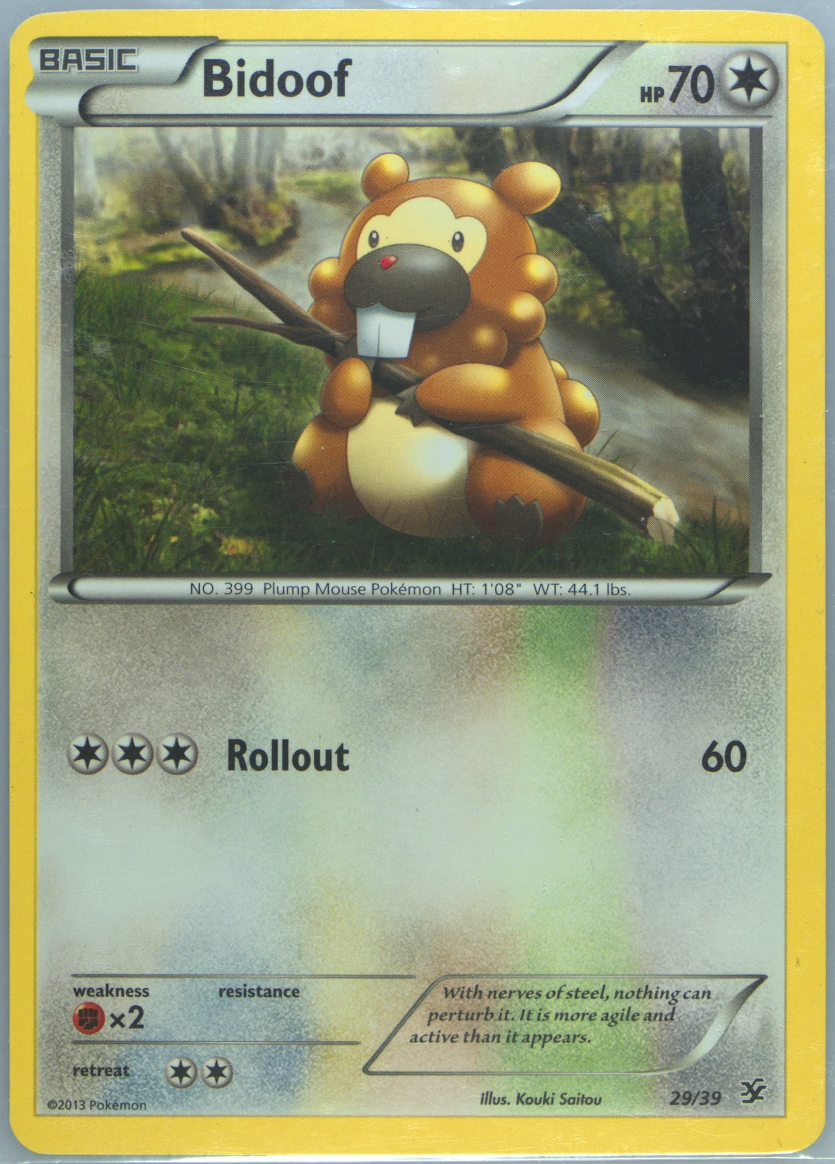 Bidoof (29) 2013 Pokemon XY Kalos Starter Set