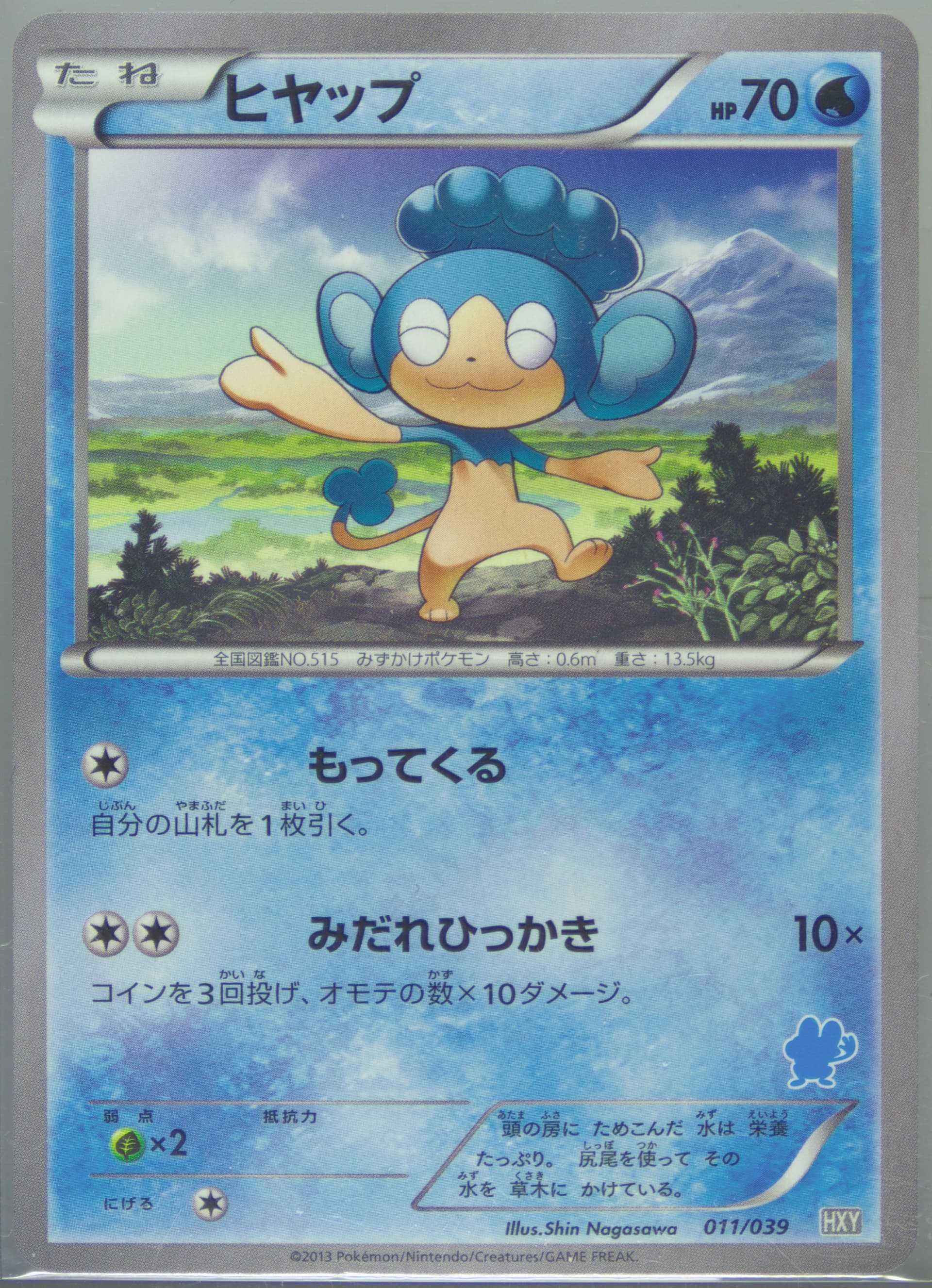 Panpour (011) 2013 Pokemon Japanese XY Beginning Set