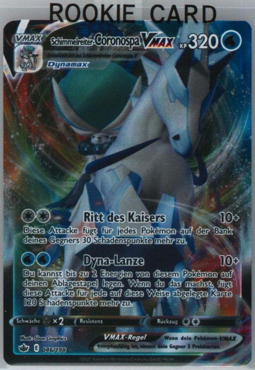 Full Art/Schimmelreiter-Coronospa Vmax German (046) 2021 Pokemon Sword & Shield Chilling Reign