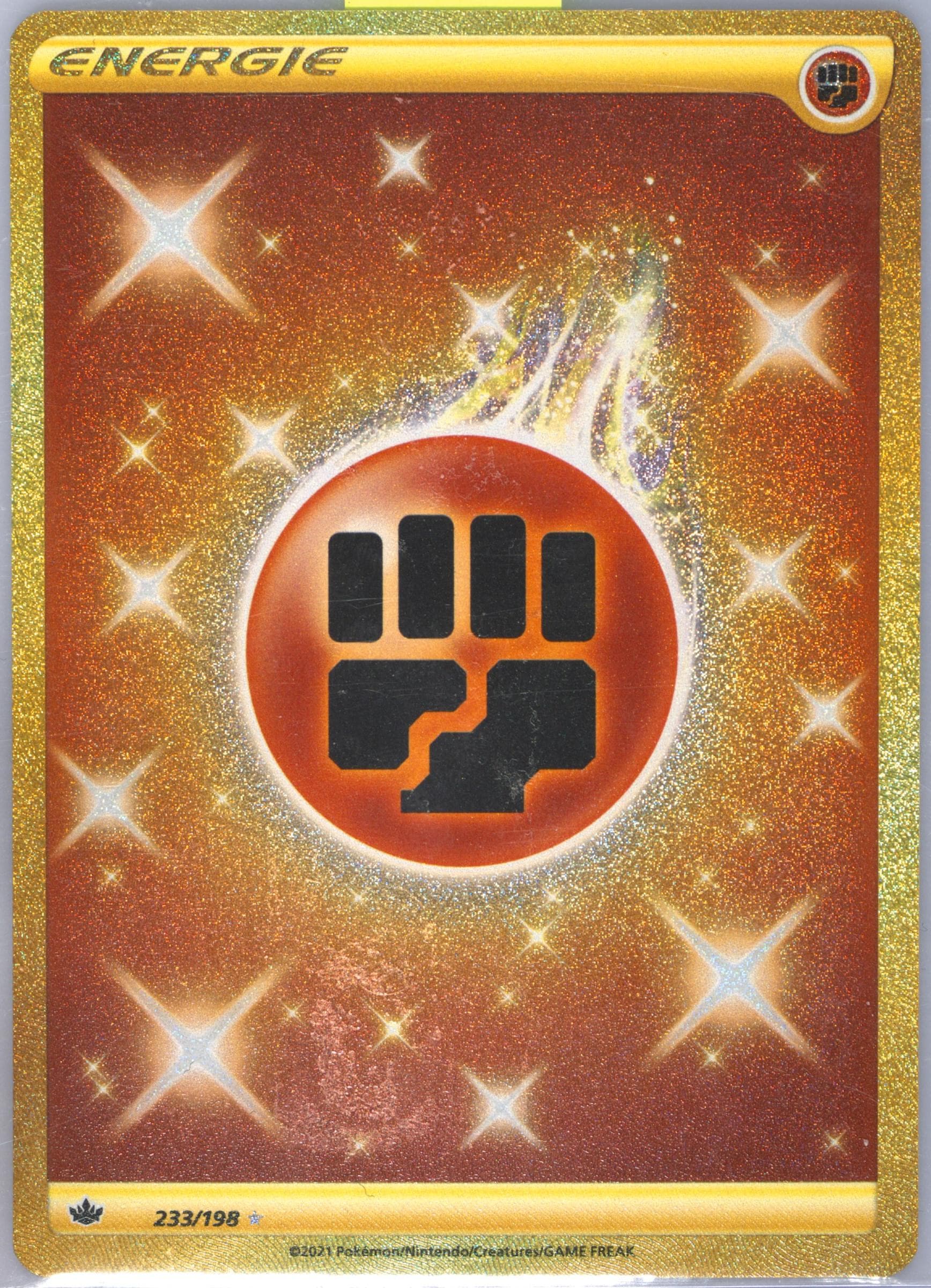 Kampf-Energie German-Secret (233) 2021 Pokemon Sword & Shield Chilling Reign