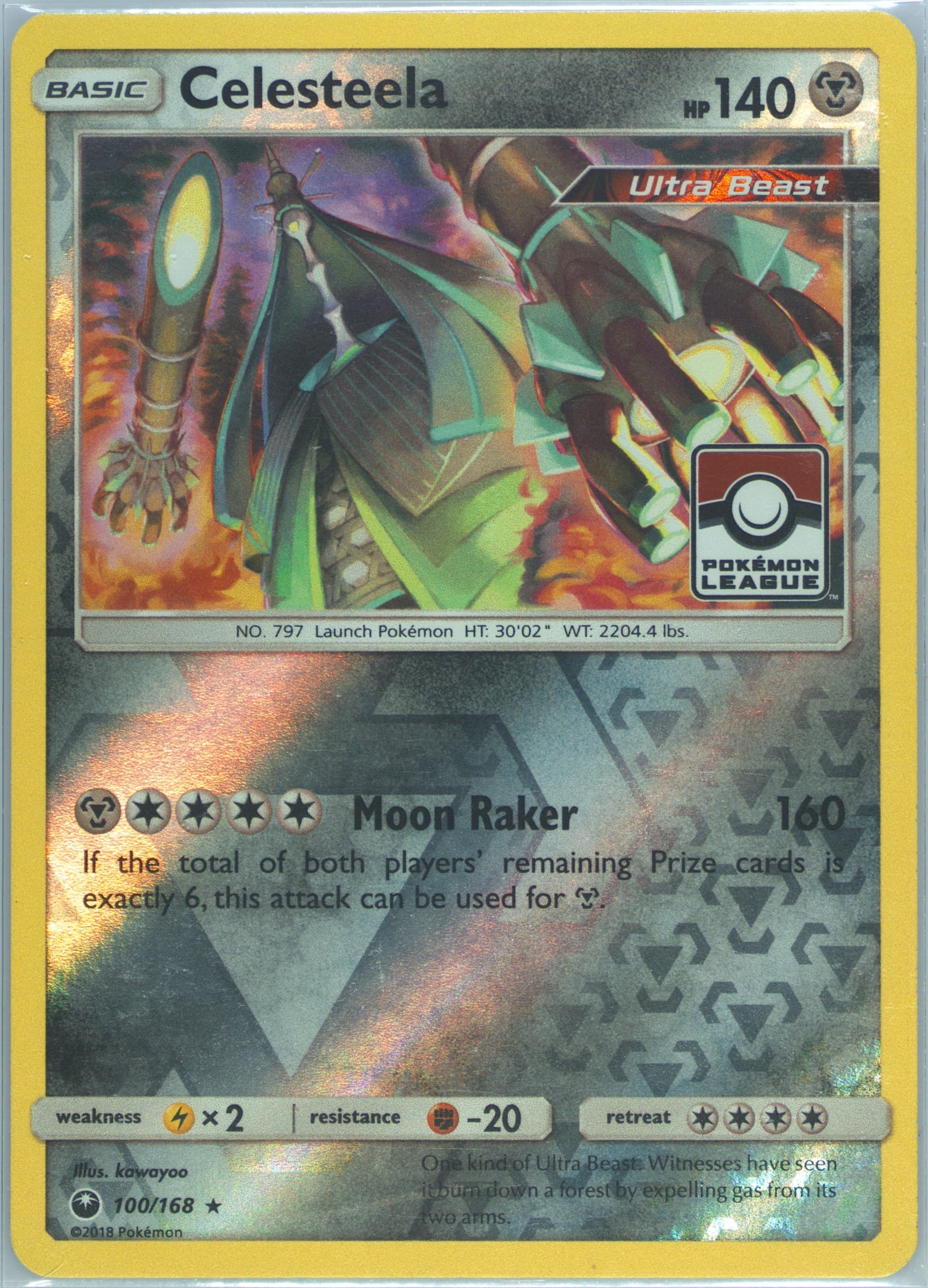 Celesteela-Reverse Foil Pokemon League (100) 2018 Pokemon Sun & Moon Celestial Storm
