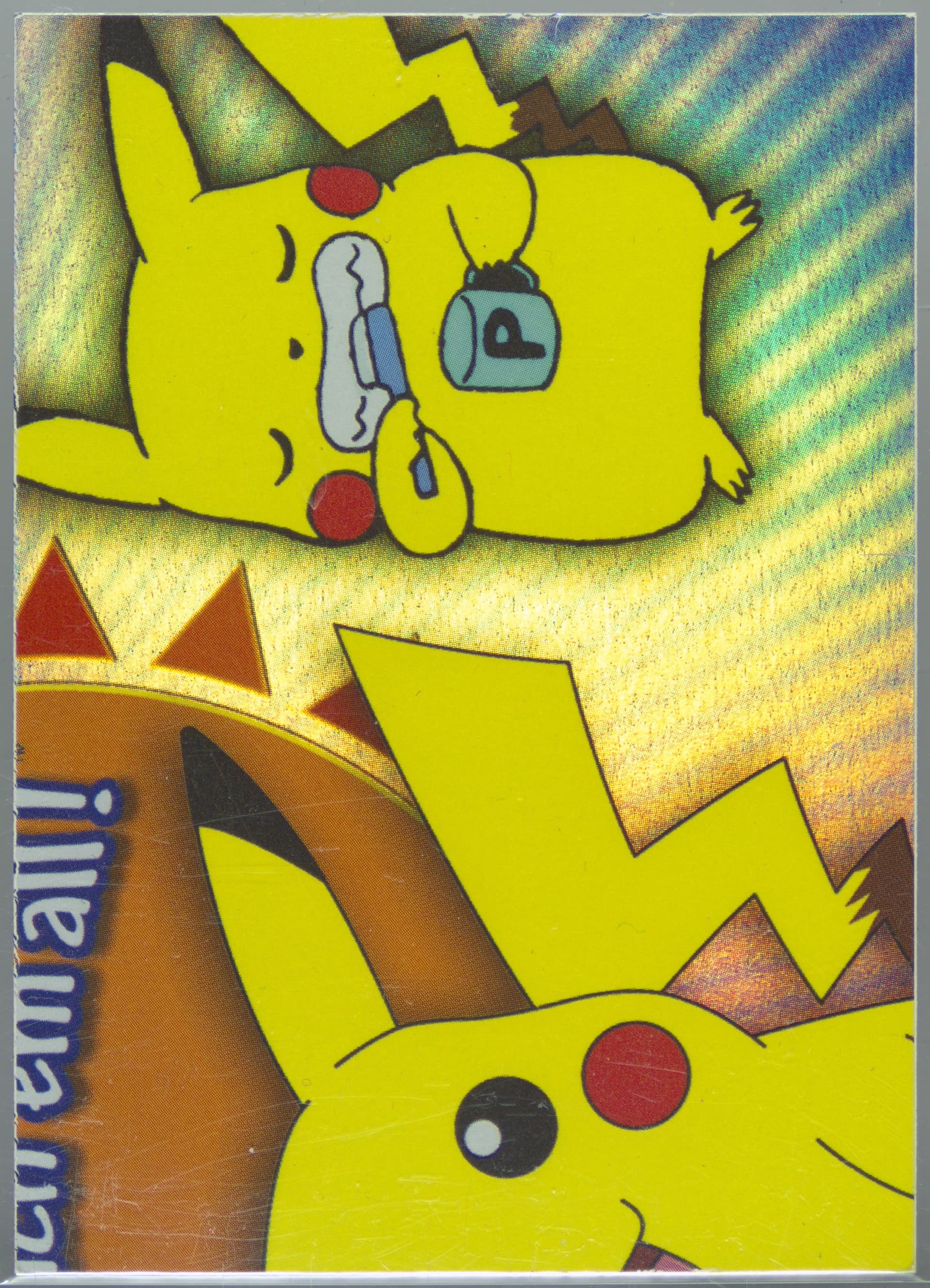 Puzzle Card 4 Rainbow Foil (P04) 2000 Topps Pokemon TV Animation Series 3 Puzzle