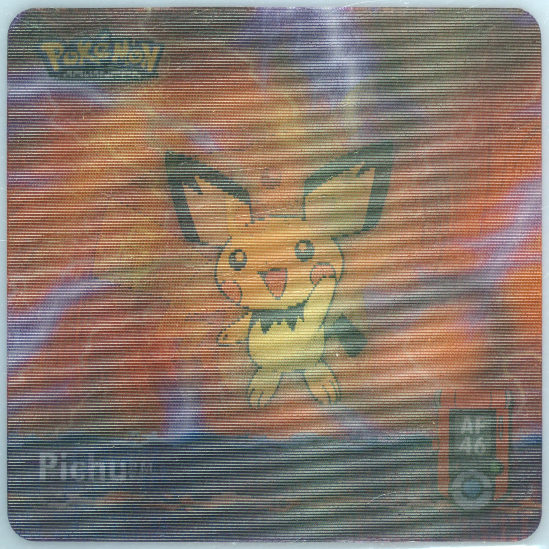 Pichu/Pikachu/Raichu (AF46) 2003 Artbox Pokemon Advanced Action Flipz