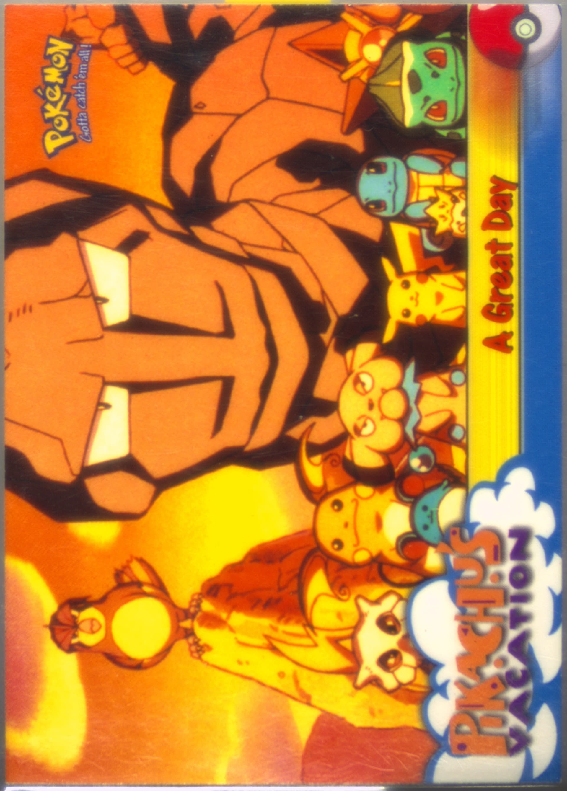 Movie Edition A Great Day-Corrected (58) 1999 Topps Pokemon the Movie Edt