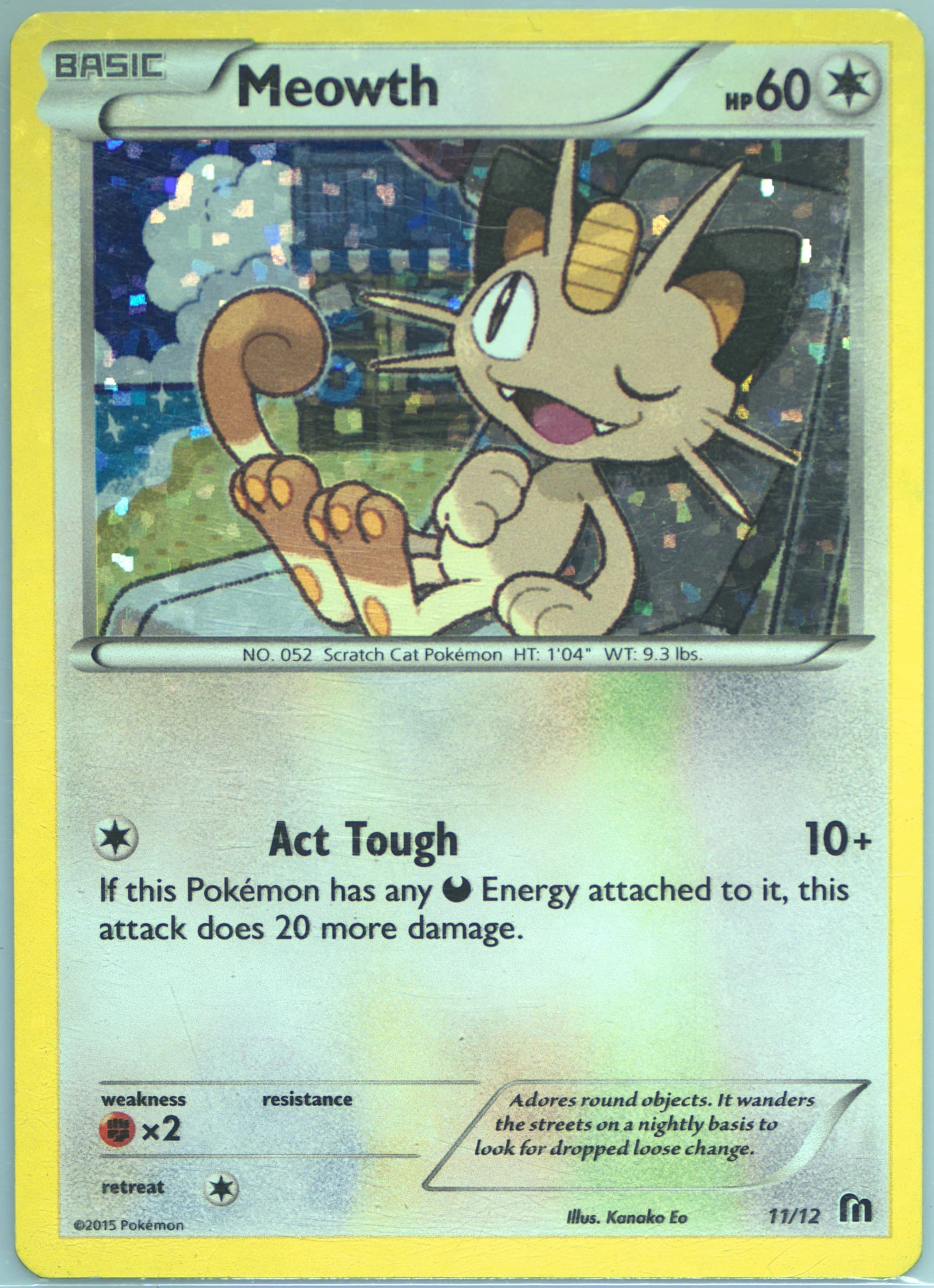 Meowth (11) 2016 Pokemon McDonald's Collection