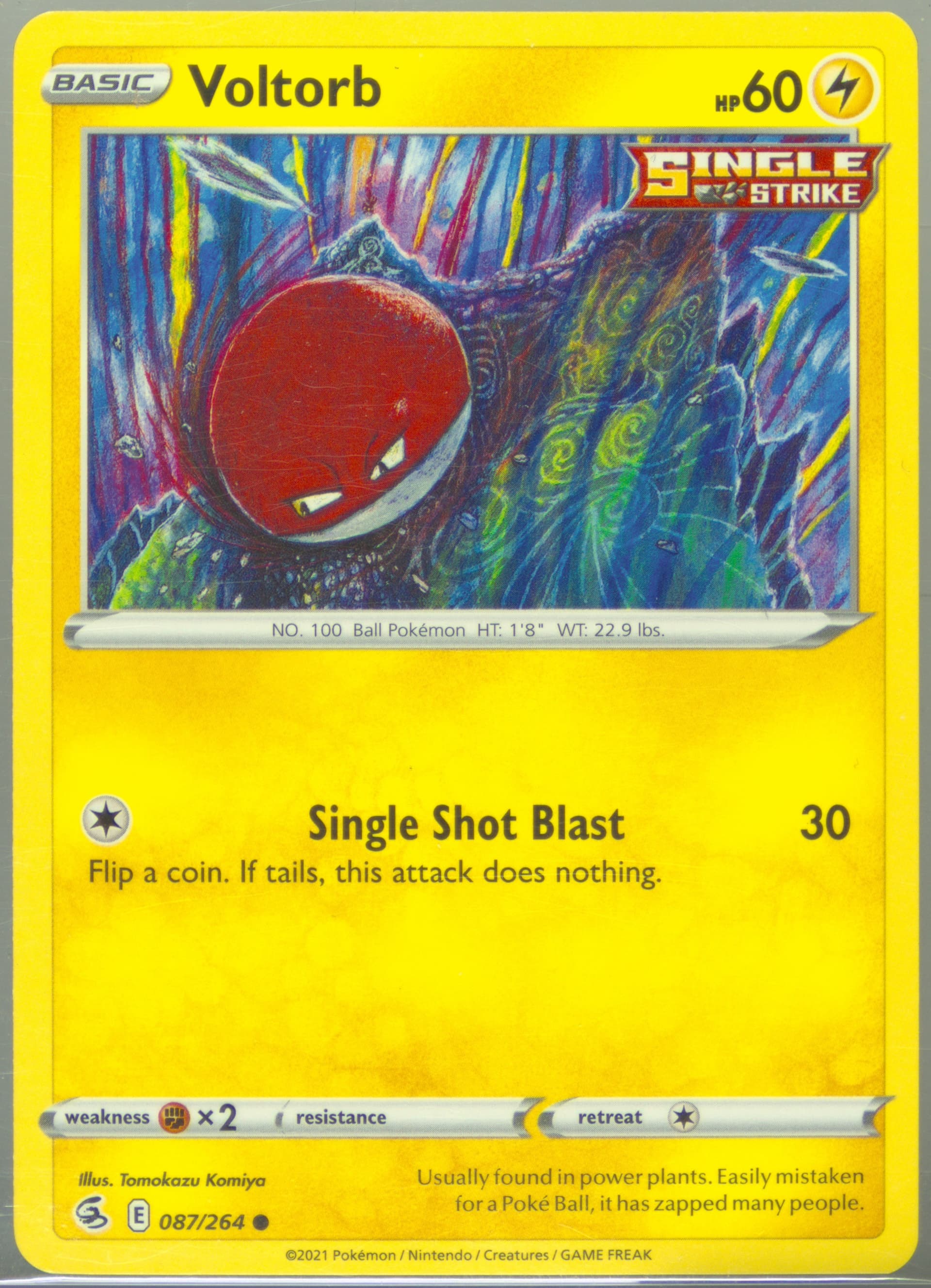 Voltorb (087) 2021 Pokemon Sword & Shield Fusion Strike