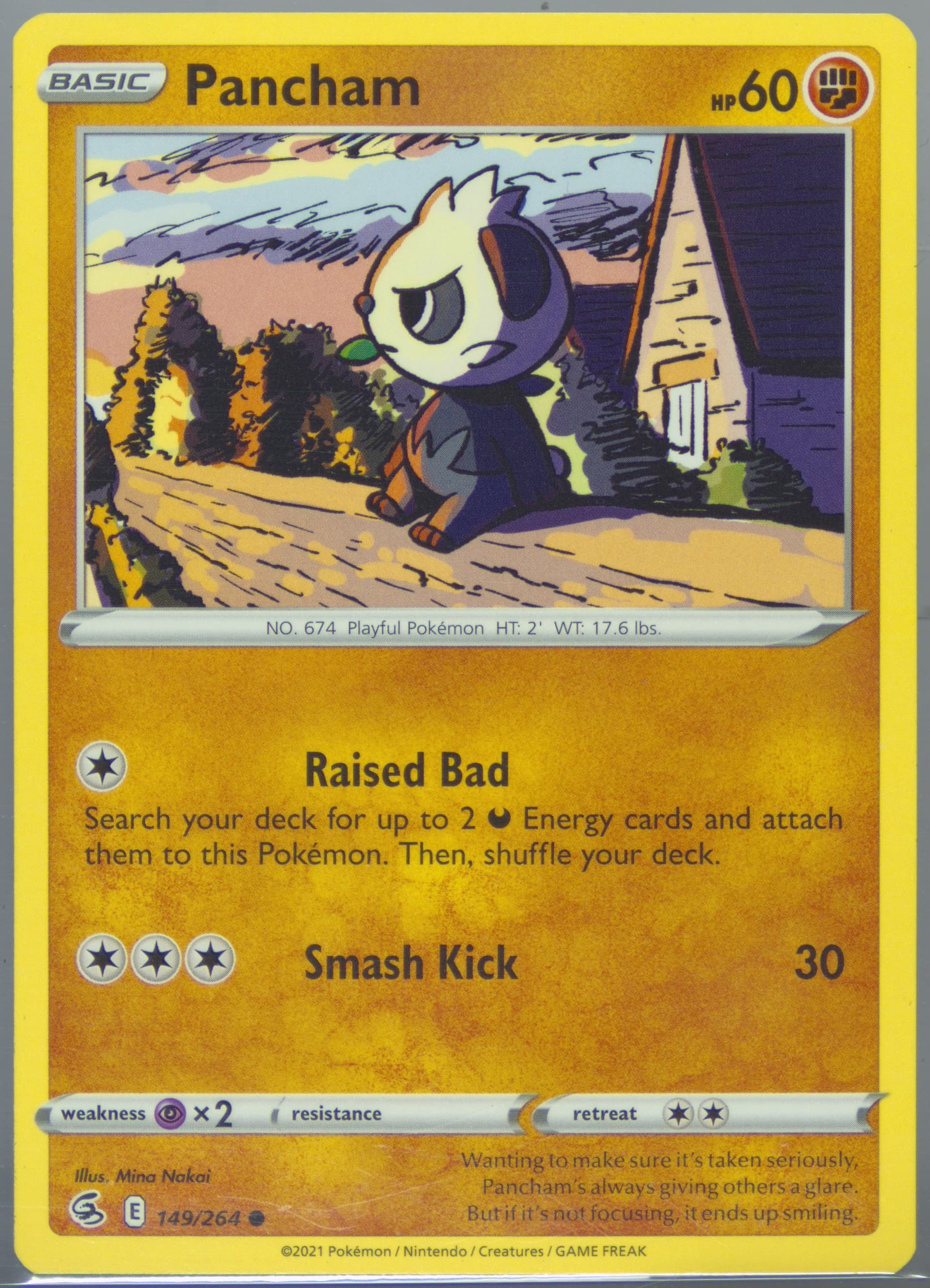 Pancham (149) 2021 Pokemon Sword & Shield Fusion Strike