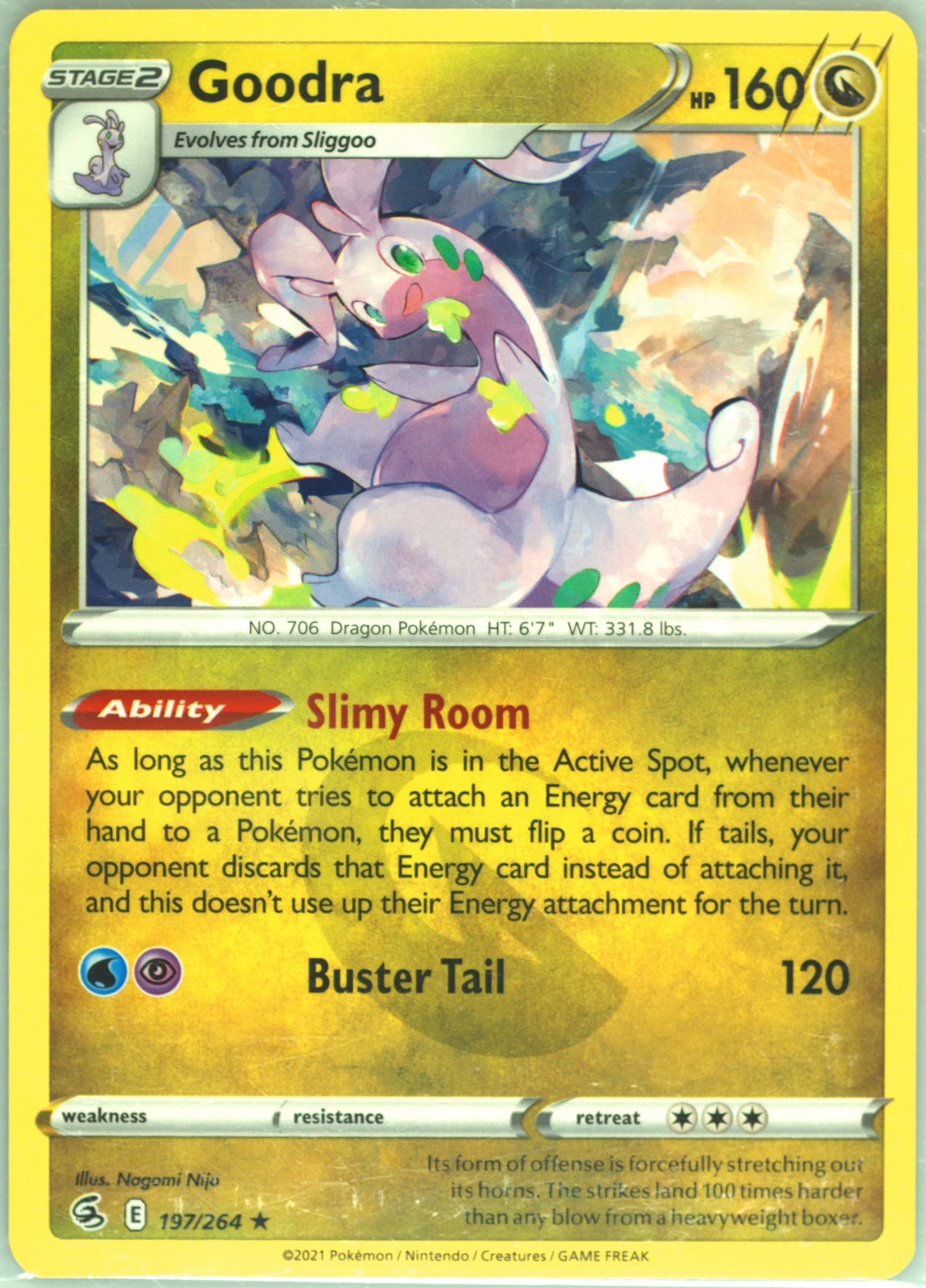 Goodra (197) 2021 Pokemon Sword & Shield Fusion Strike