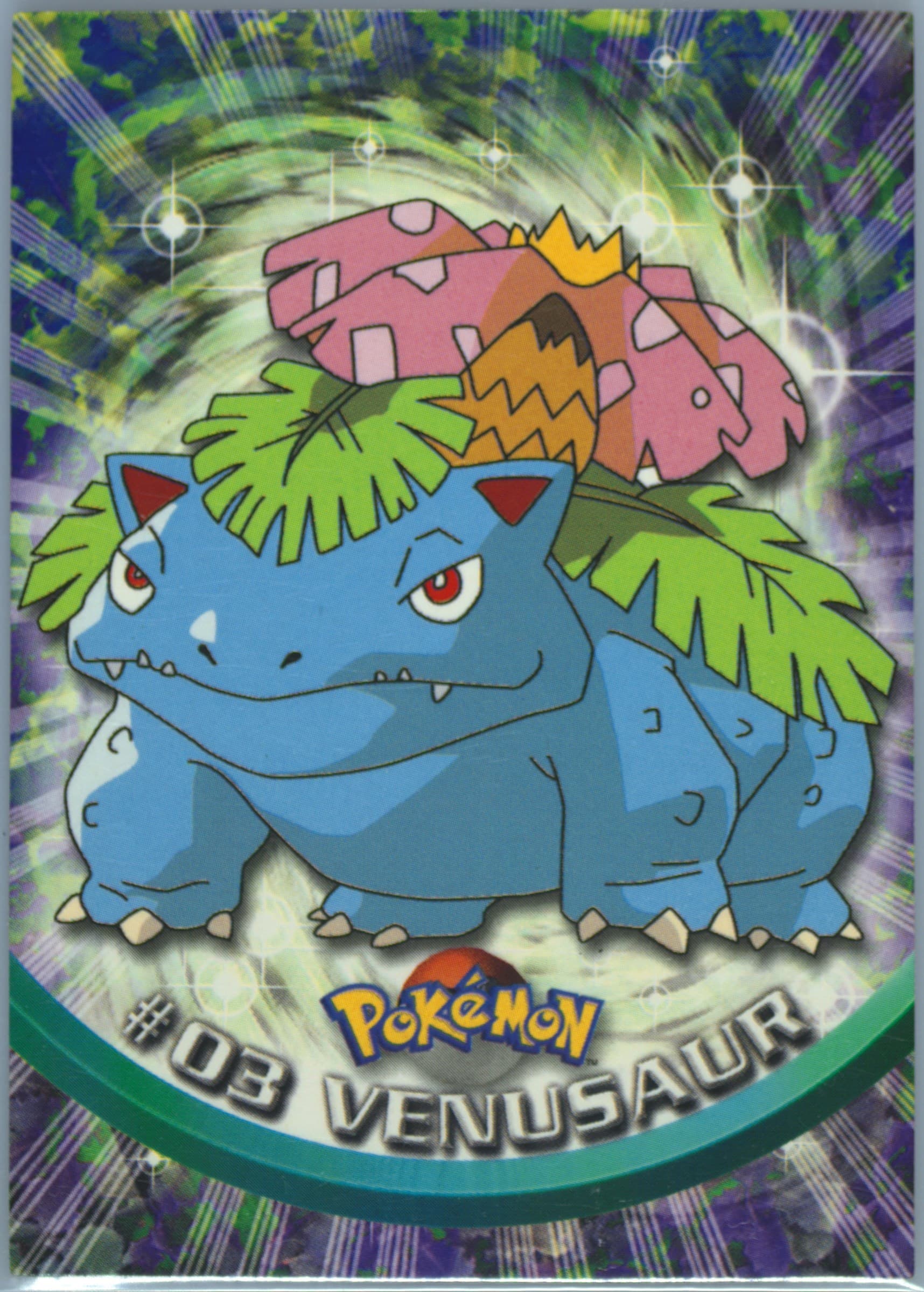 Venusaur United Kingdom (3) 1999 Topps Pokemon TV