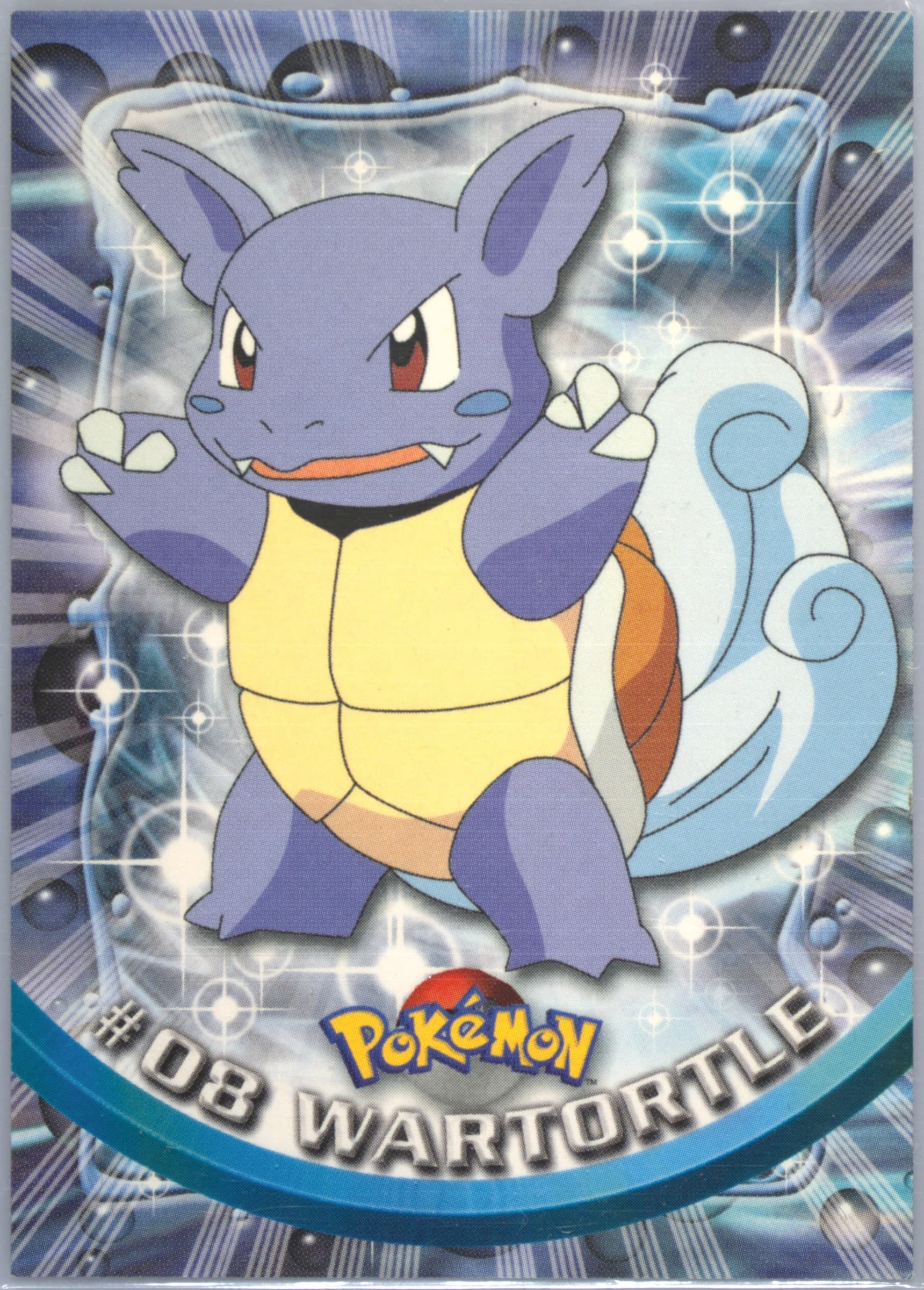 Wartortle United Kingdom (8) 1999 Topps Pokemon TV