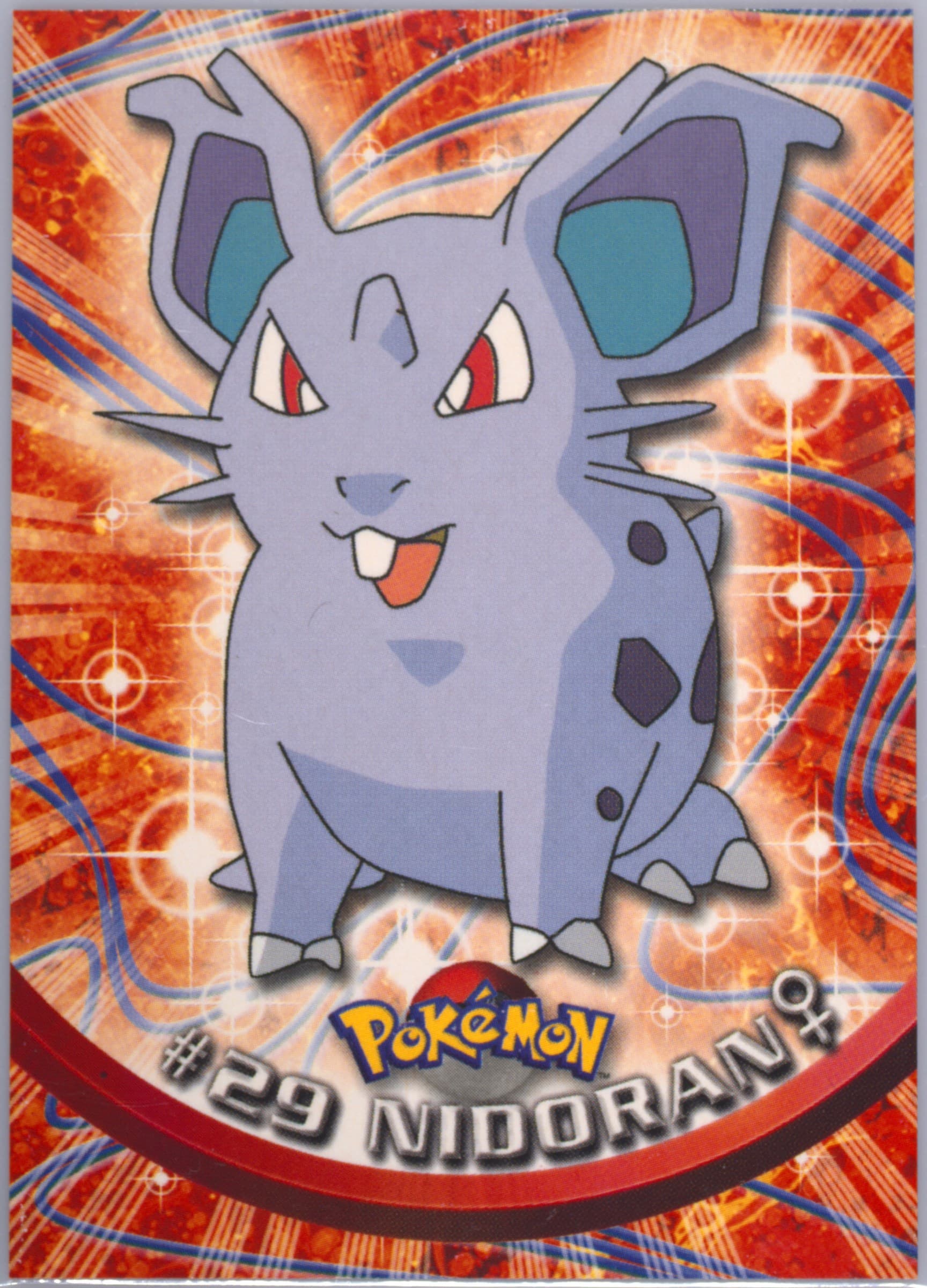 Nidoran United Kingdom (29) 1999 Topps Pokemon TV