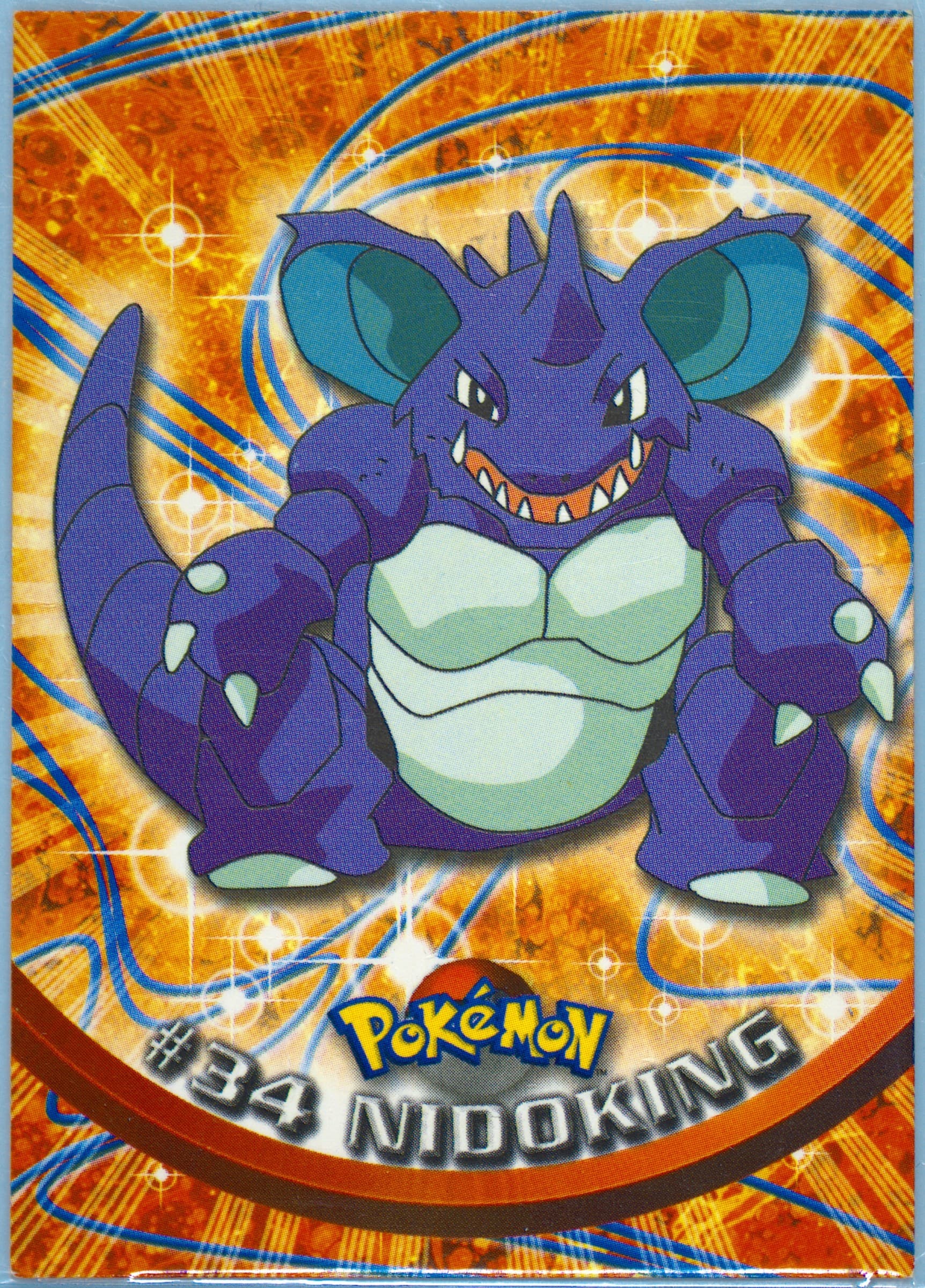 Nidoking United Kingdom (34) 1999 Topps Pokemon TV